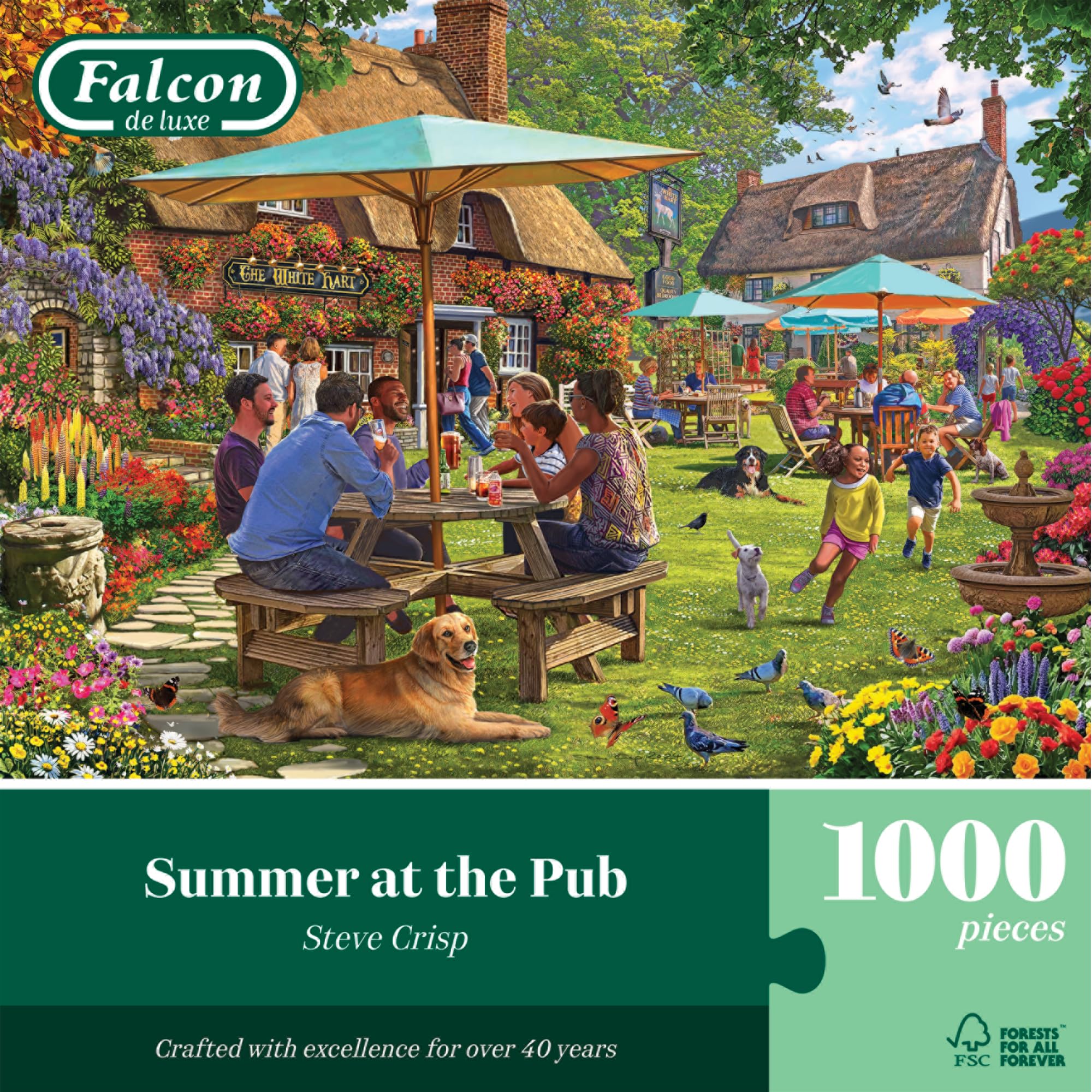 Falcon Summer at the Pub 1000 Piece Jigsaw Puzzle - Adult Puzzle by Steve Crisp