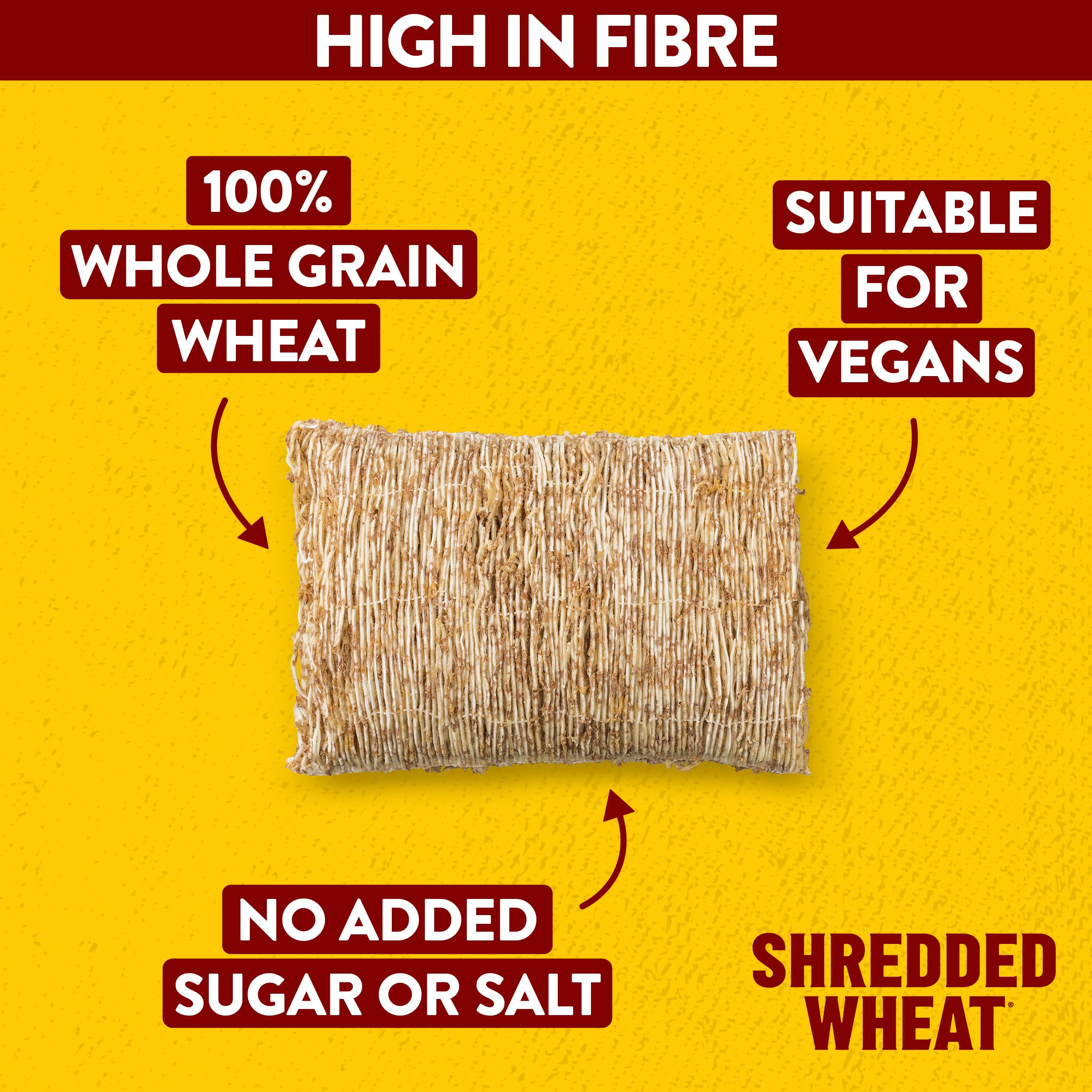 Nestlé 100% Shredded Wheat Cereal Biscuits - 100% Whole Grain Wheat | 675g
