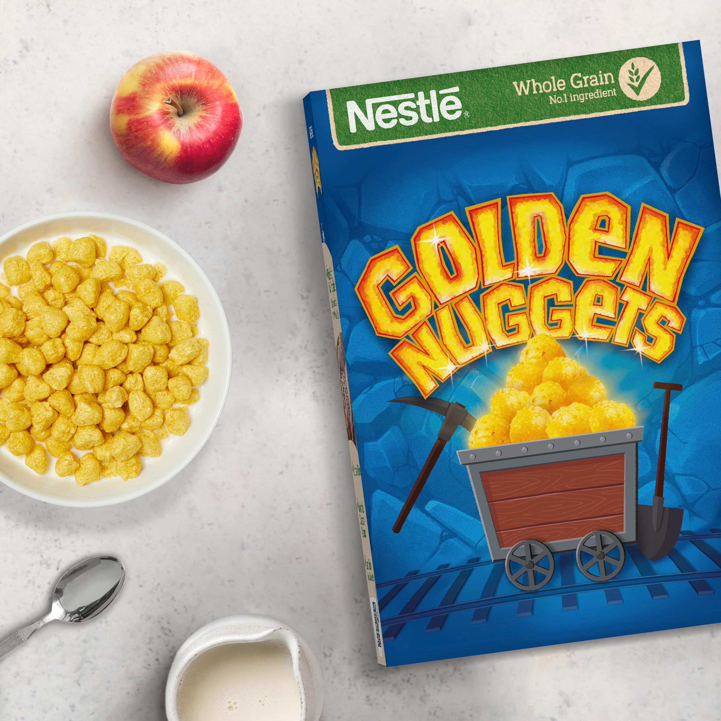Nestlé Golden Nuggets Cereal, 375g - Honey Flavoured Whole Grain Breakfast Cereal with Vitamins & Minerals 3