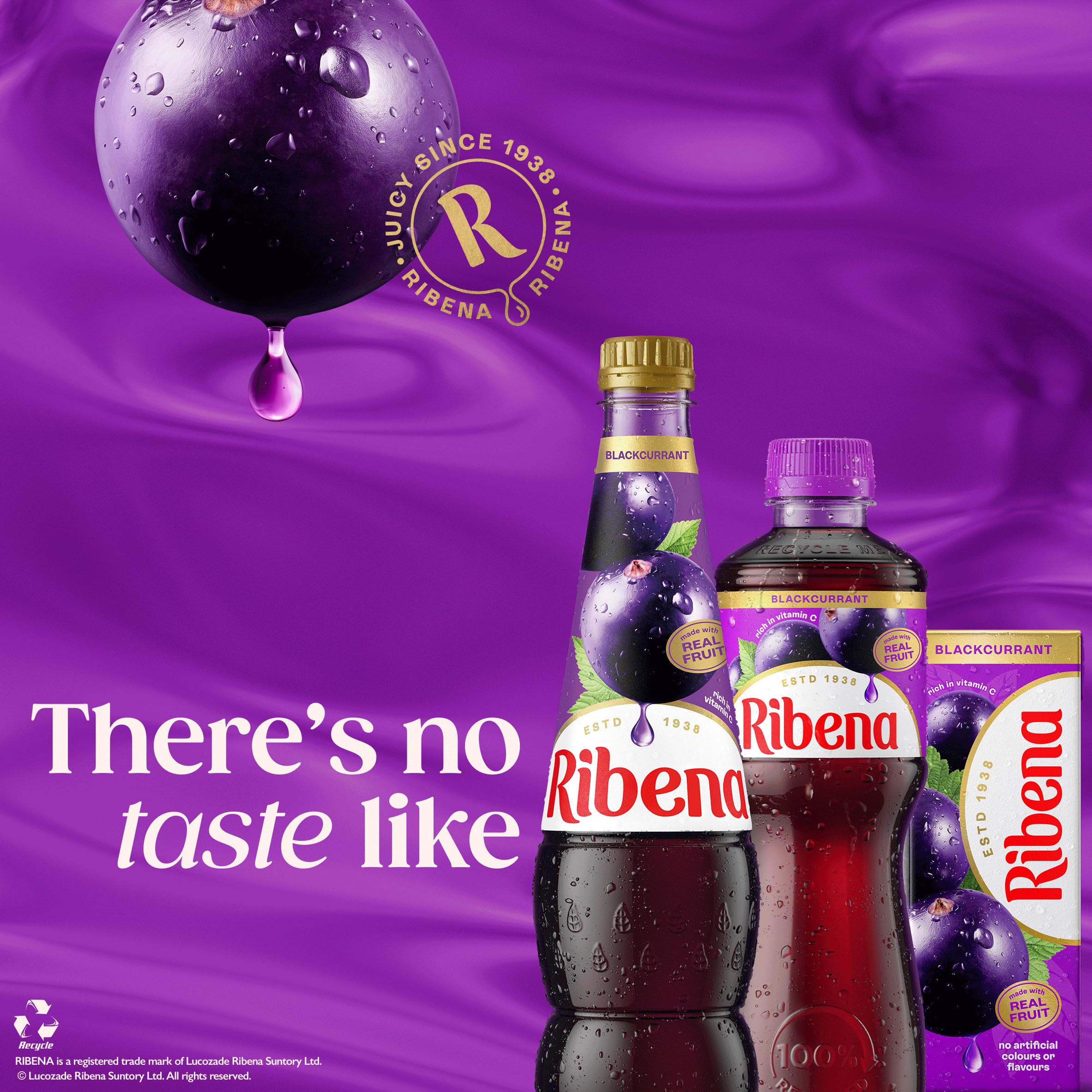 Ribena - Pineapple and Passion Fruit Juice Drink No Added Sugar 850ml