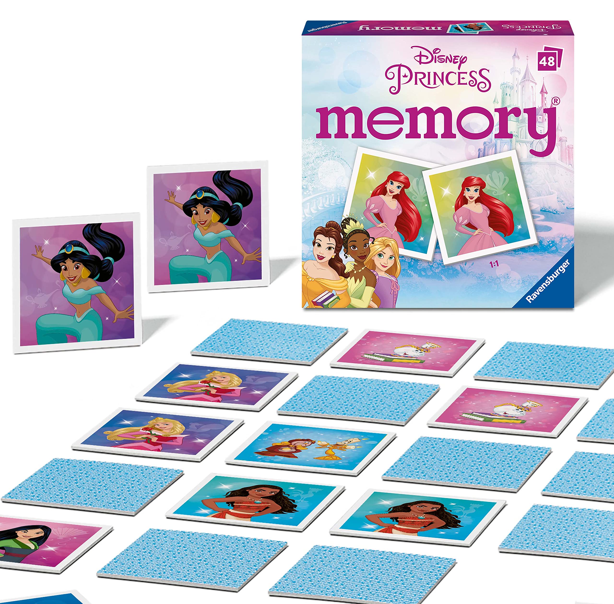 Ravensburger Disney Princess Mini Memory Game - Matching Card Game for Kids