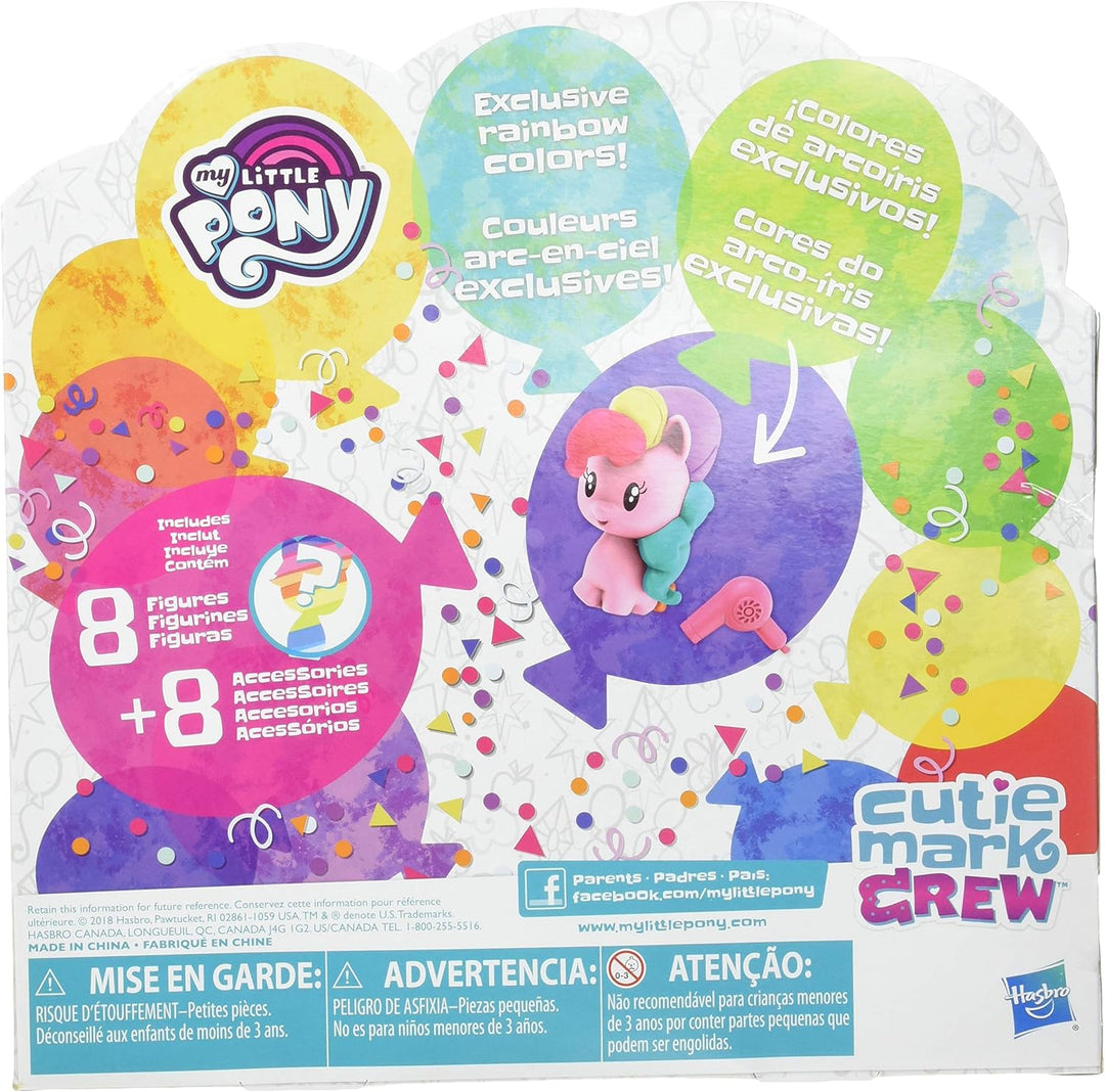 My Little Pony Cutie Mark Crew Confetti Party Countdown Collectible 8-Pack with Mystery Accessories