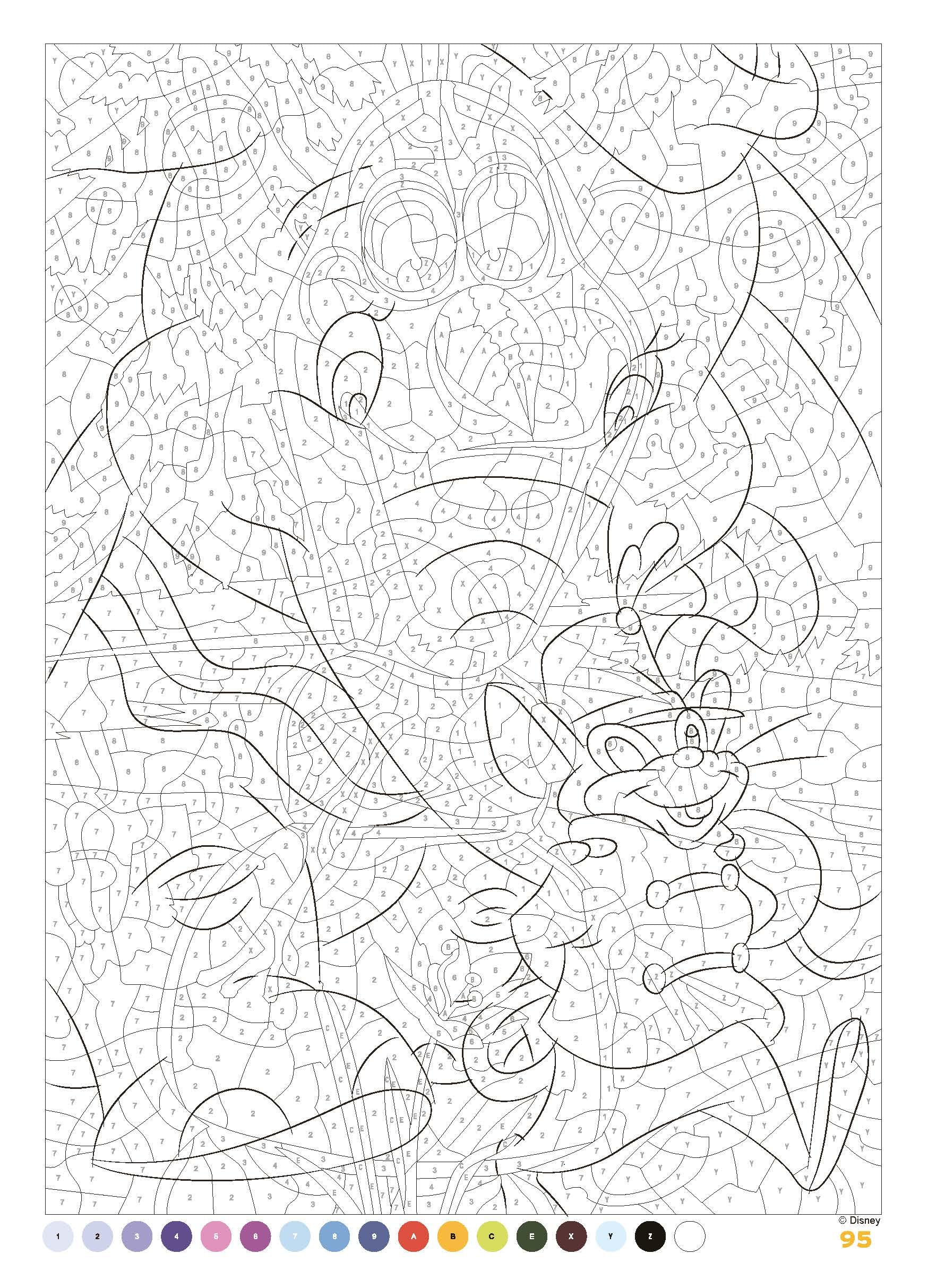 HACHETTE HEROES Mystery Colouring - Portraits: Reveal Iconic Disney Characters | 128 Pages | English