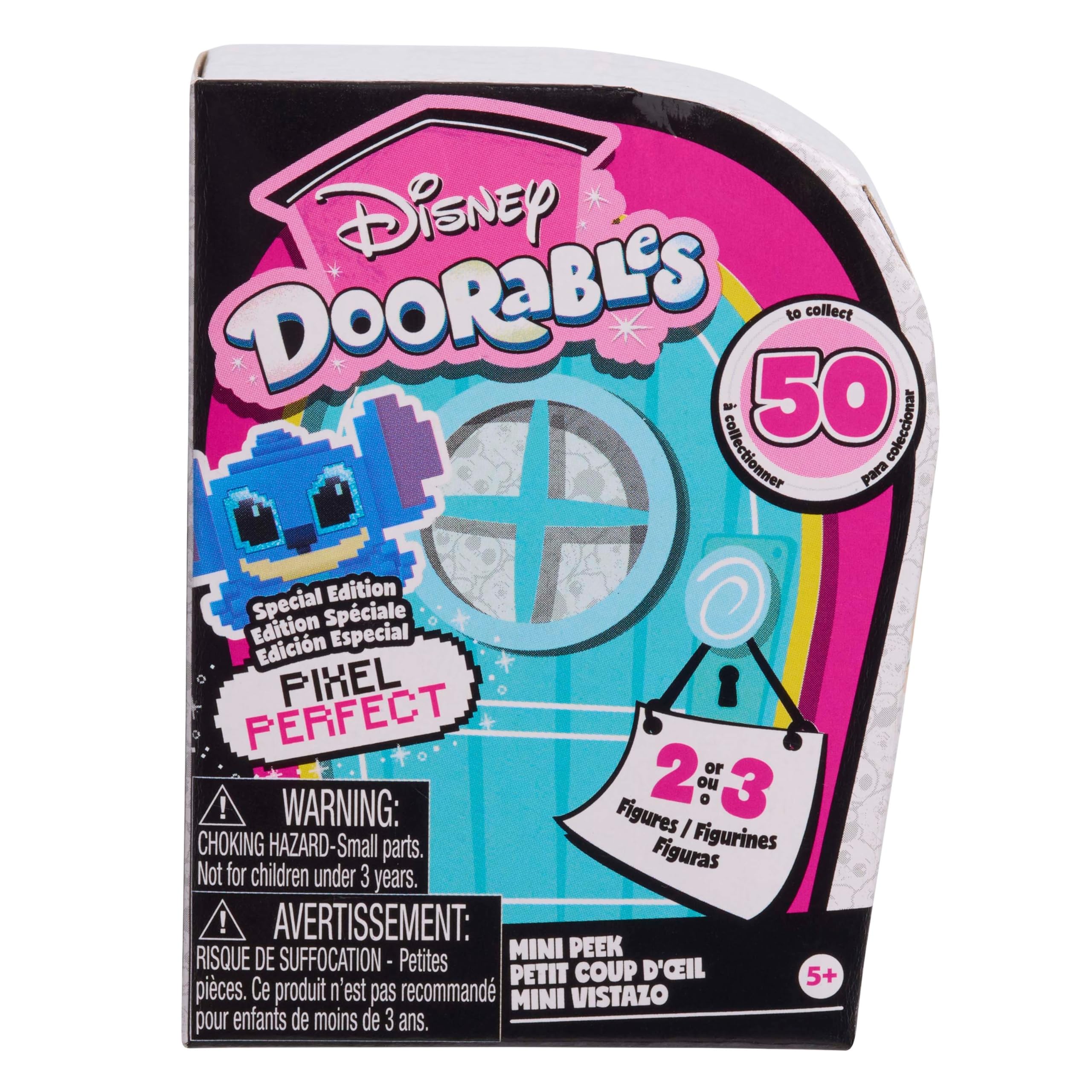 Disney Doorables Pixel Perfect Mini Peek Figures - Blind Bag Collectible Surprise for Kids 5+