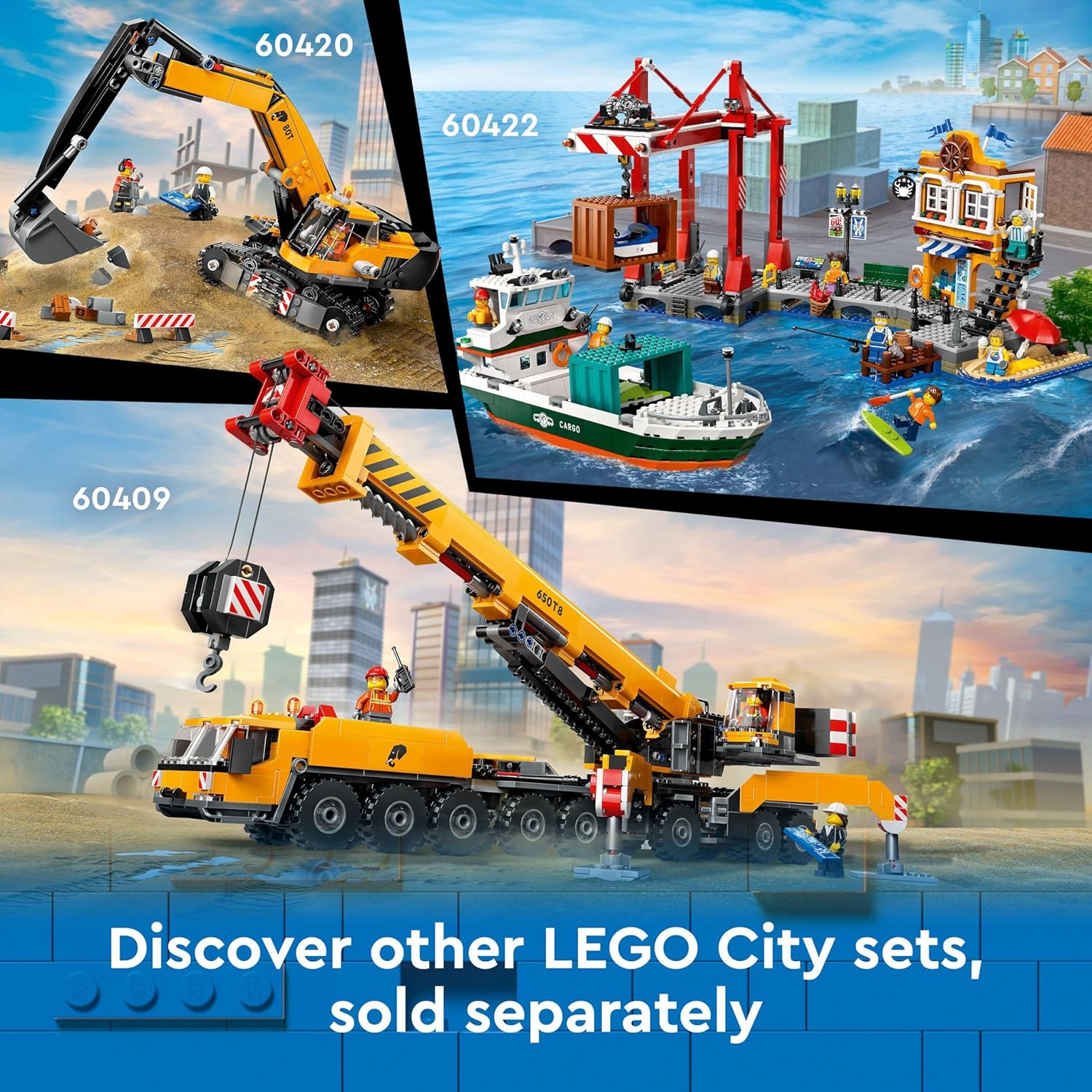 LEGO City Tow Truck and Sports Car Repair Vehicle Toy Set - Building Playset for Ages 4+ 9