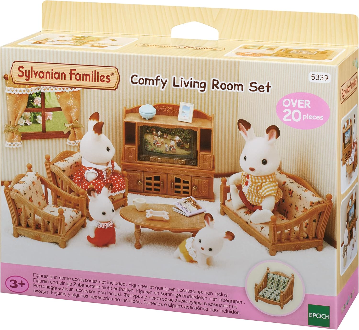 Comfy Living Room Set - Interchangeable Furniture Playset for Ages 36 Months & Up