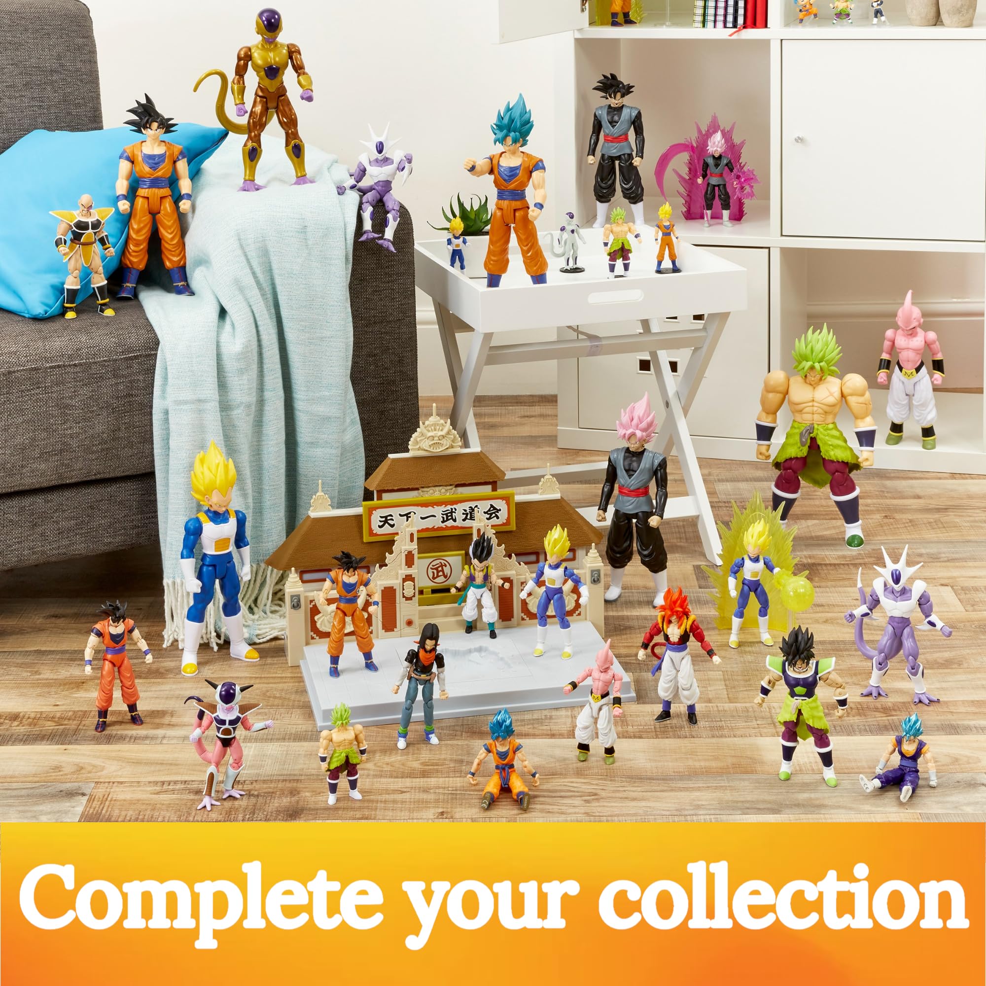 Bandai Dragon Ball Evolve Blue Goku Action Figure - 12.5cm Super Saiyan Blue Goku Toy 8