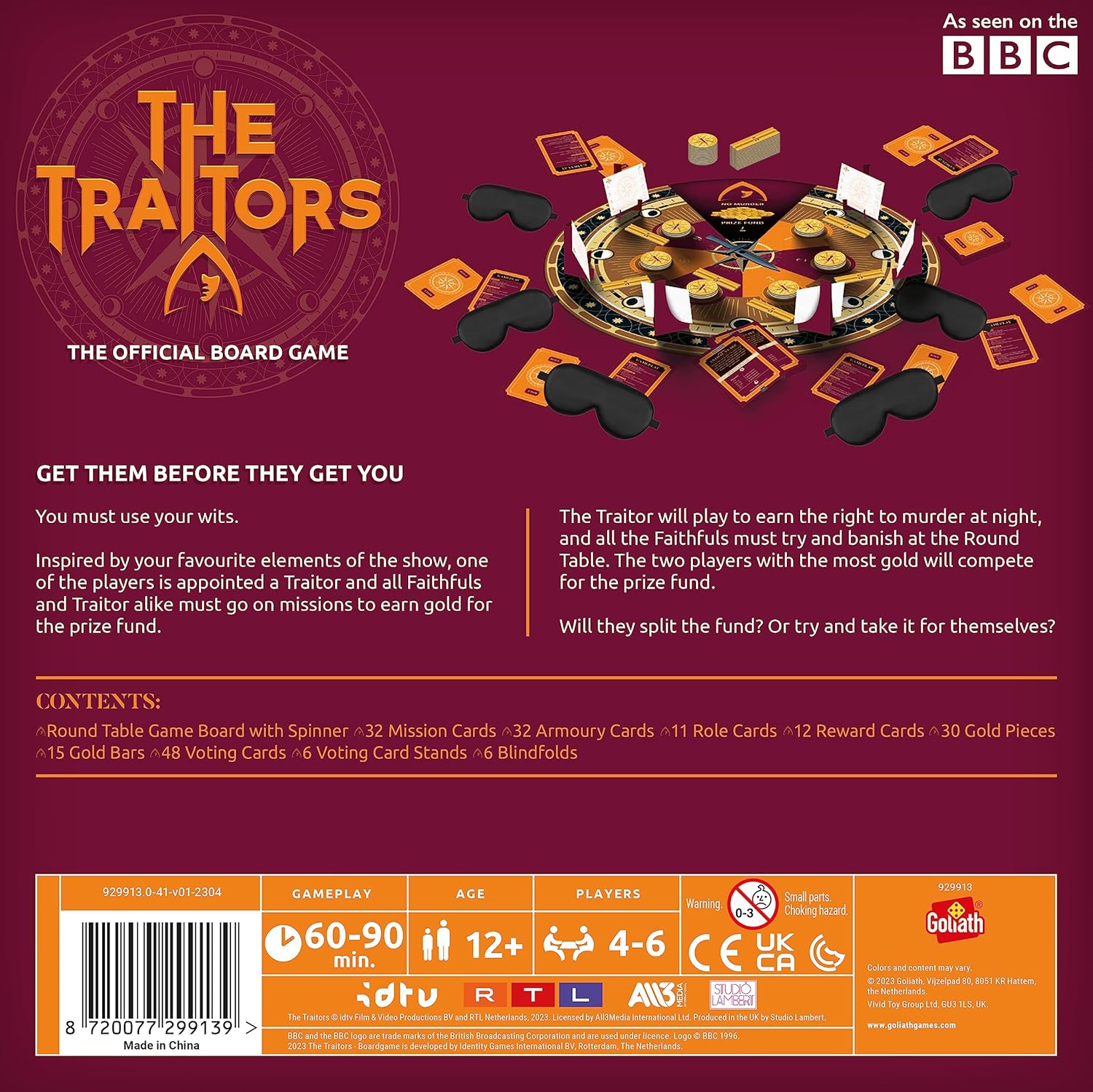 Goliath Games The Traitors Official Board Game 5