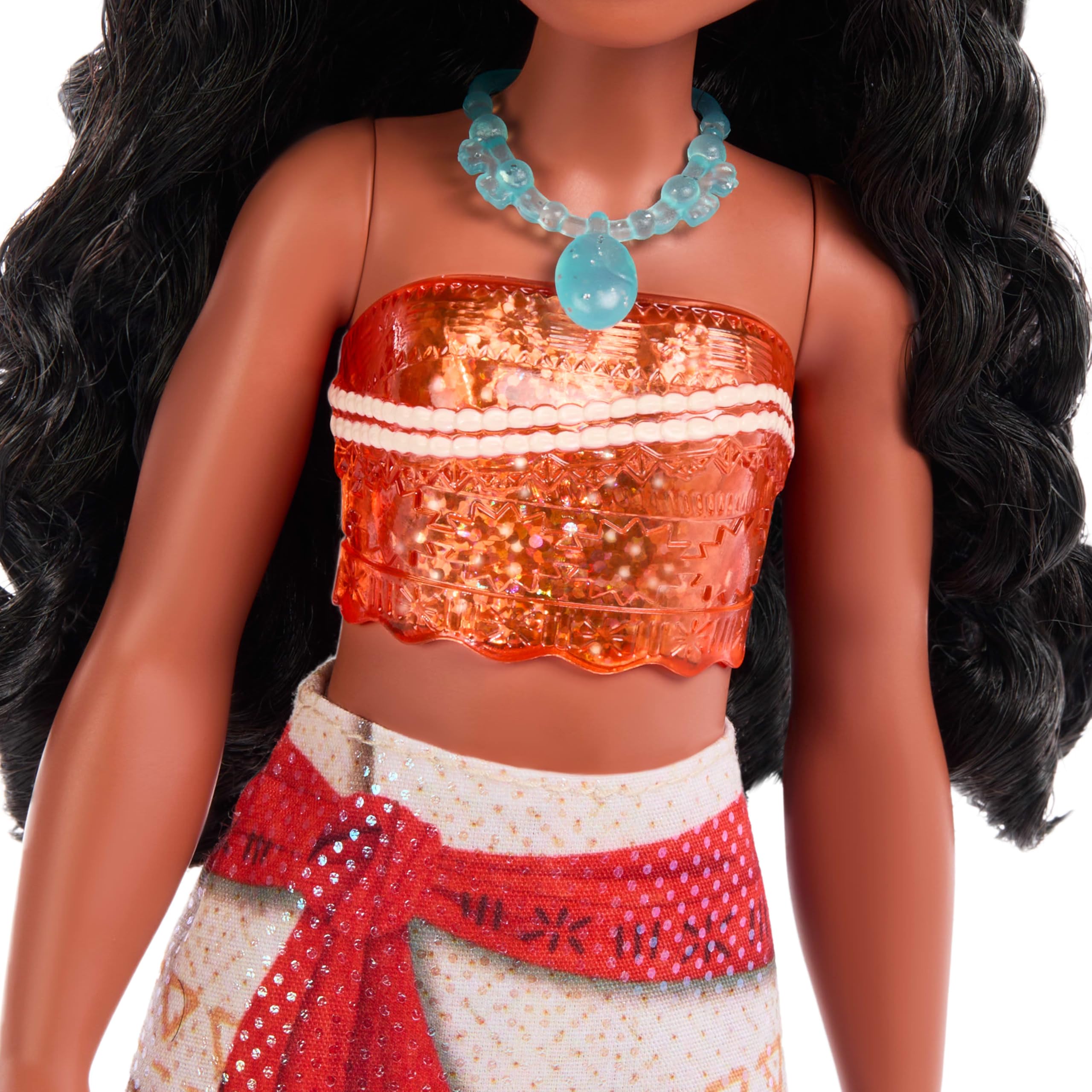 Disney Princess Moana Posable Fashion Doll with Sparkling Outfit and Removable Accessories 9