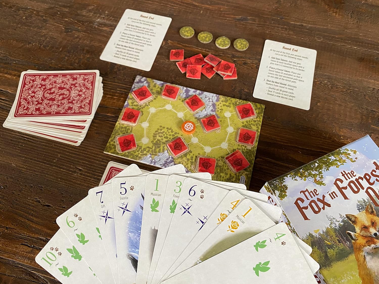 Renegade Game Studios Fox in the Forest Duet Cooperative Card Game 7