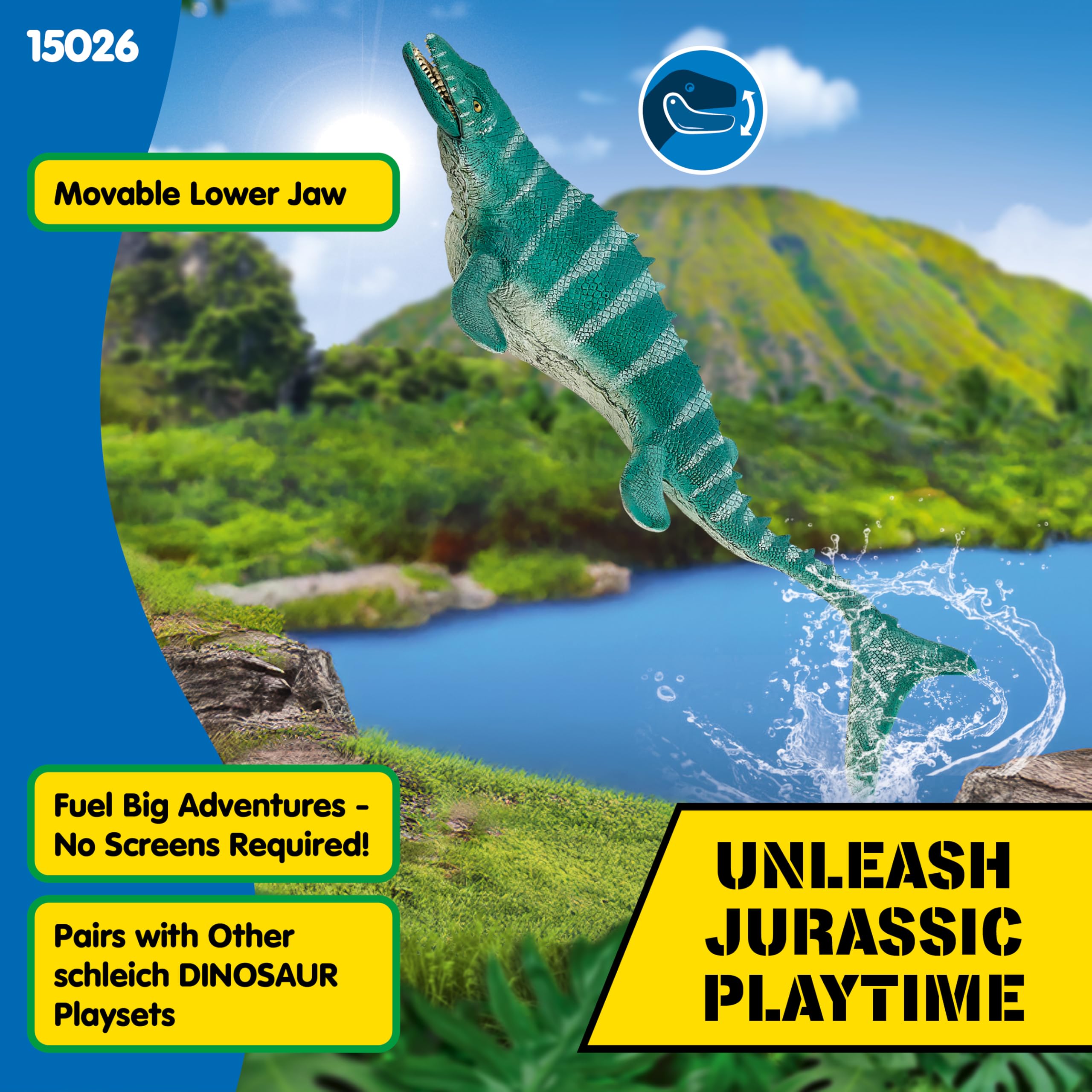 Schleich 15026 Mosasaurus Dinosaur Action Figure with Movable Jaw - Ages 4-12 11