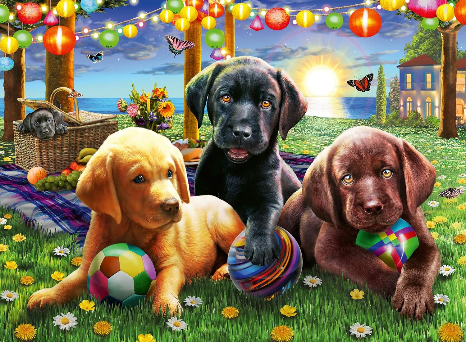 Ravensburger Puppy Picnic 100 Piece Jigsaw Puzzle - Extra Large Pieces for Kids 6 Years & Up 13