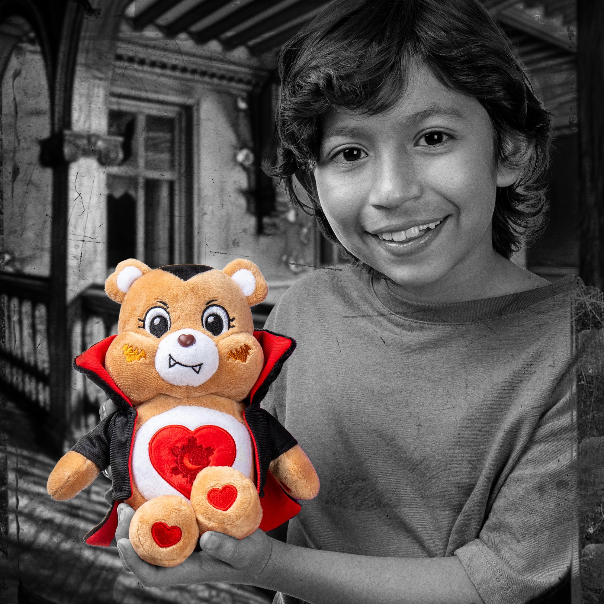 Care Bears x Universal Monsters - Tenderheart as Dracula 22cm Plush Toy for Kids 4+ 6