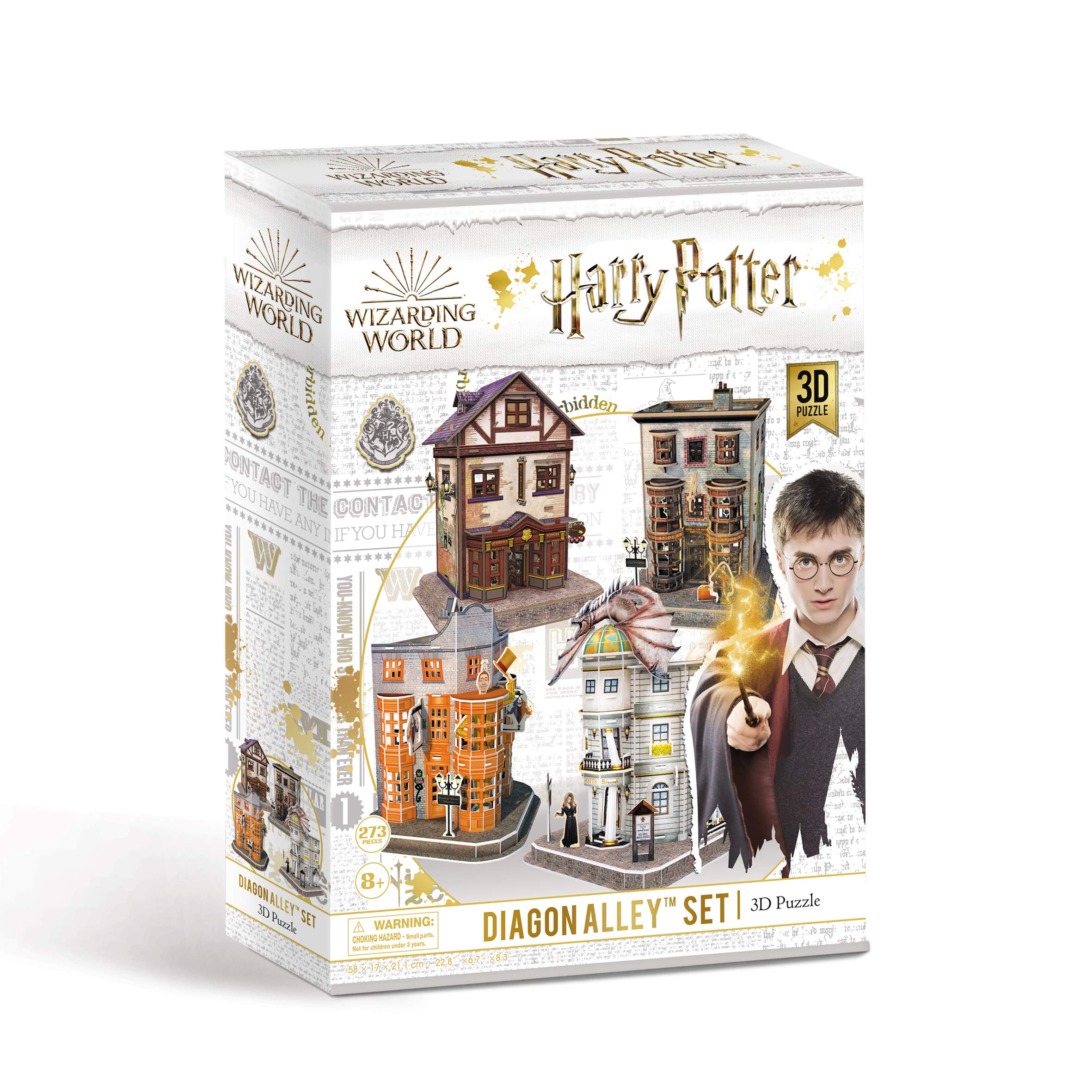 Harry Potter 7585 Diagon Alley 4-in-1 3D Puzzle Set - Foam Building Kit for Ages 8+ 7