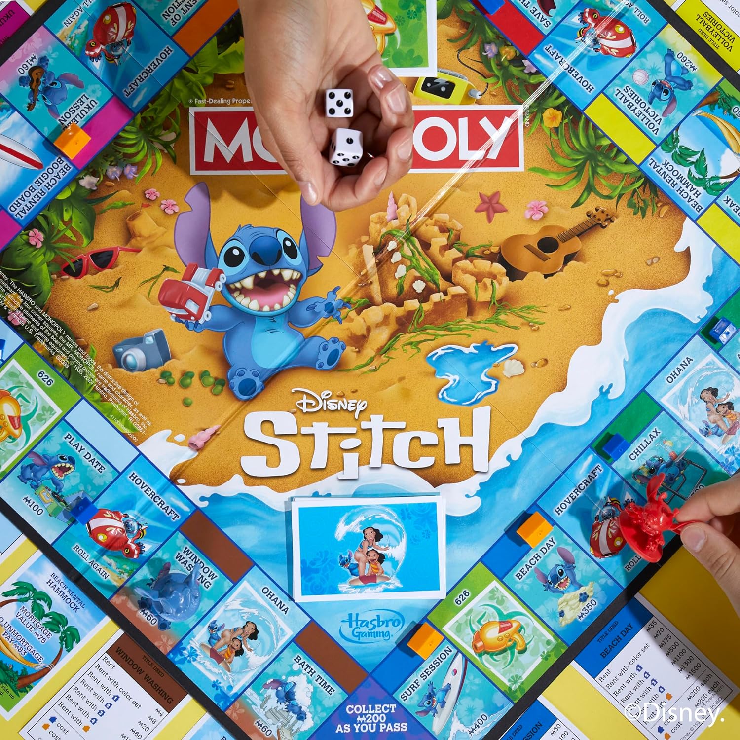 Monopoly Disney Stitch Edition Brettspiel – Englische Version 10