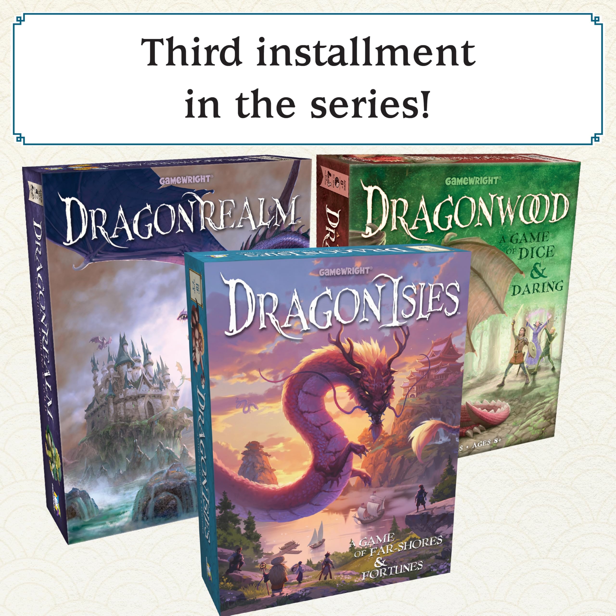 Gamewright DragonIsles Board Game | Ages 10+ | 2-5 Players | 20-30 Min
