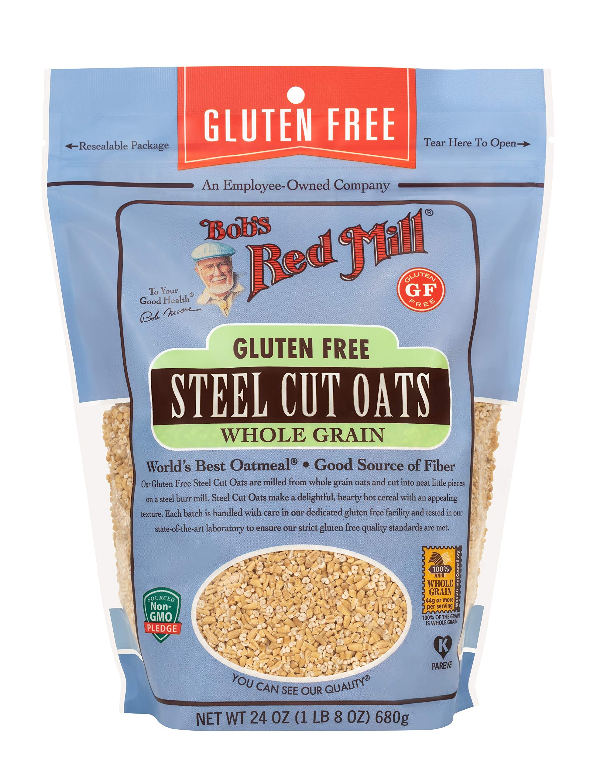 Bob's Red Mill - Gluten Free Steel Cut Oats Whole Grain Cereal 680g