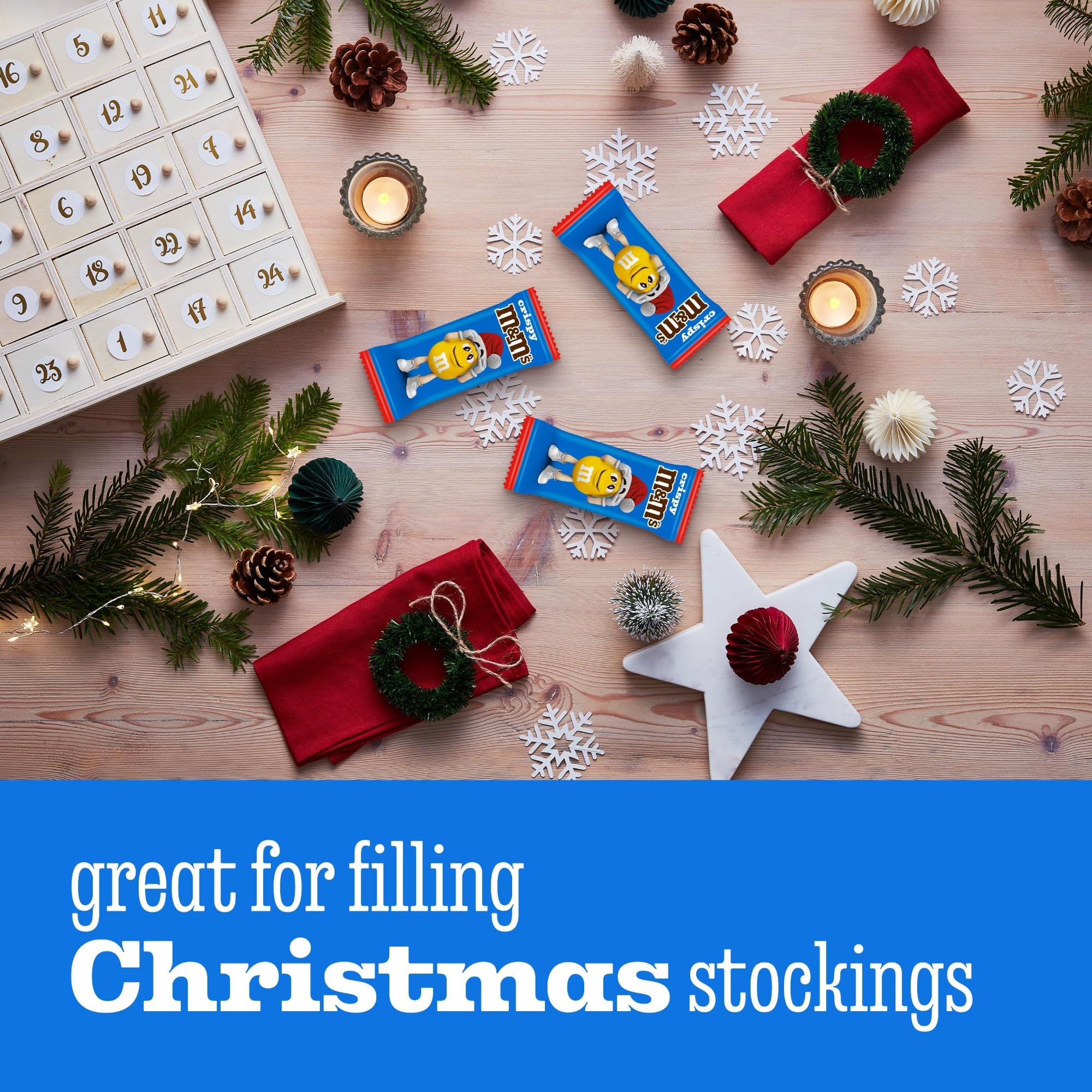 M&M's Milk Chocolate Crispy Santa 5-Pack Multipack 7