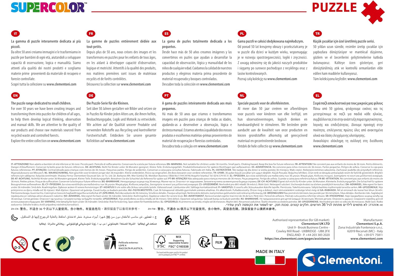 Clementoni Disney Stitch SuperColor Jigsaw Puzzle - 104 Pieces for Kids 8