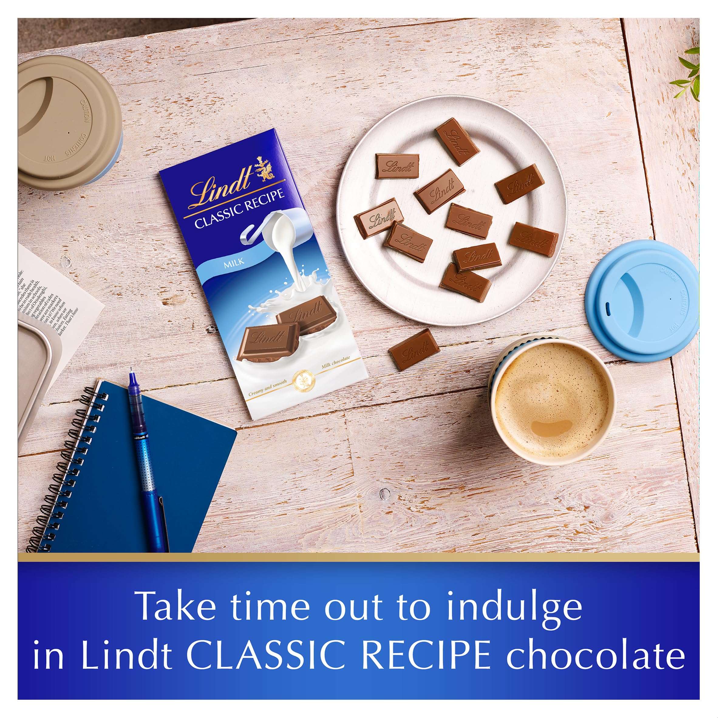 Lindt Classic Recipe Milk Chocolate 100g 8