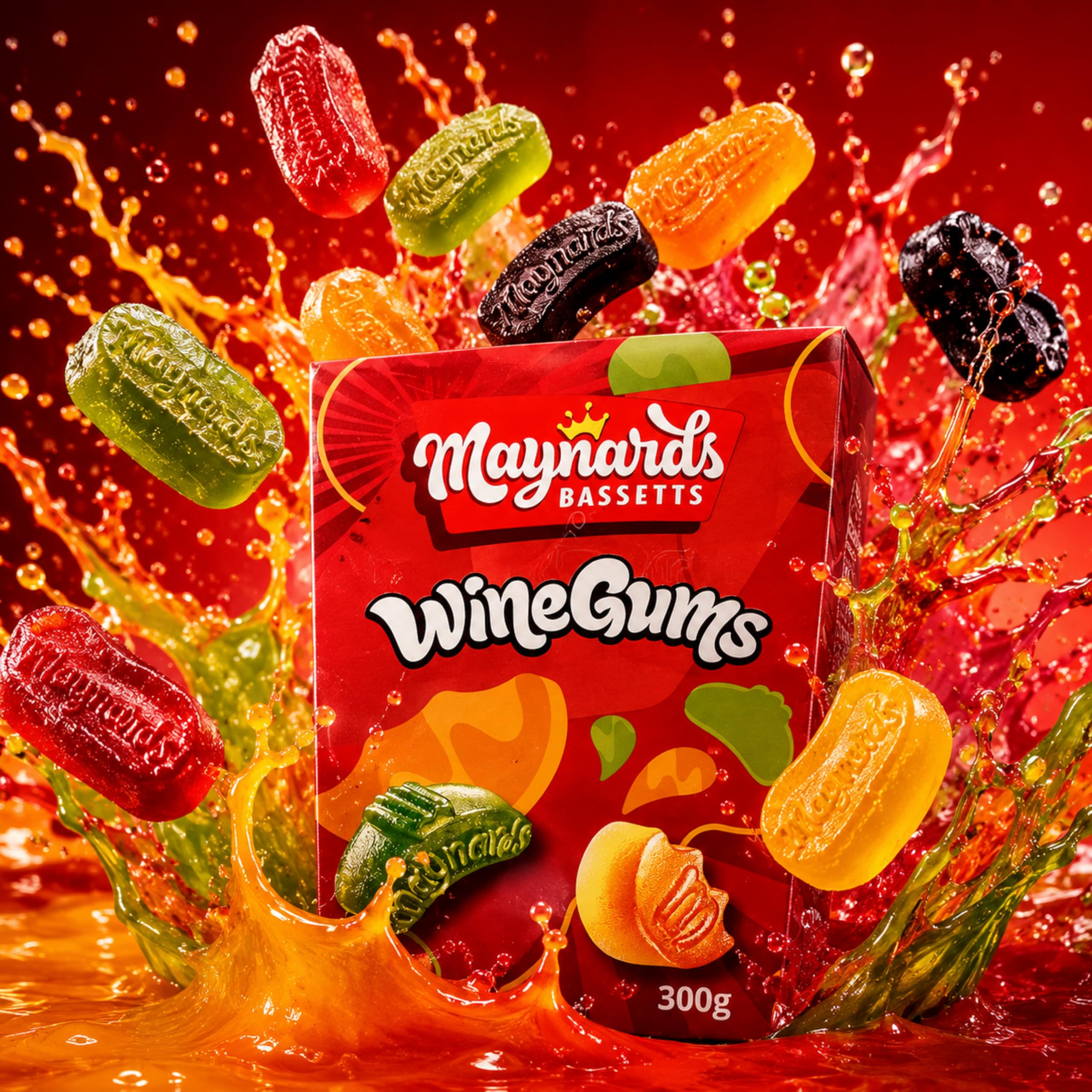 Maynards Bassetts Wine Gums - Fruity Flavours, Soft & Chewy Texture | 350g 2