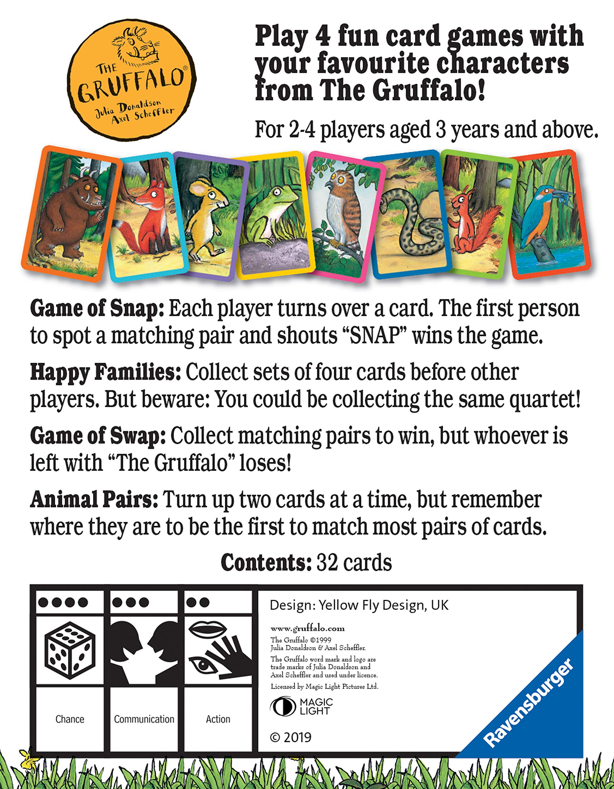 Ravensburger The Gruffalo Card Game for Kids - 4-in-1 Family Card Games (Snap, Happy Families, Swap, Pairs) 5