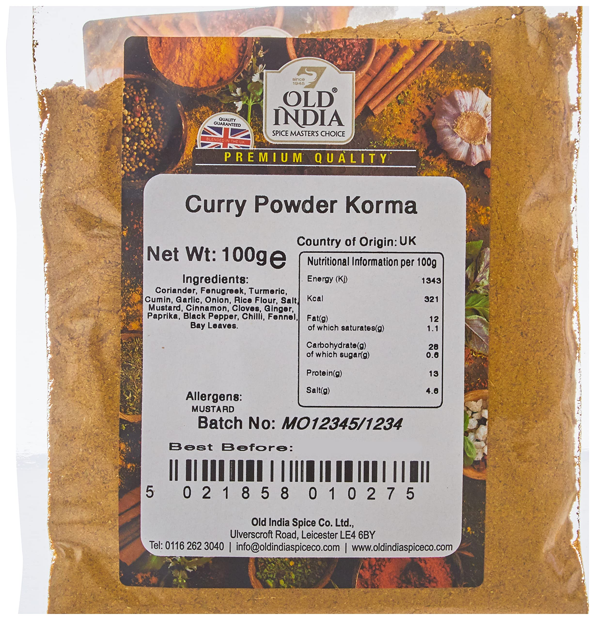 Old India Korma Currypulver 100g - Natürliche indische Gewürzmischung 3