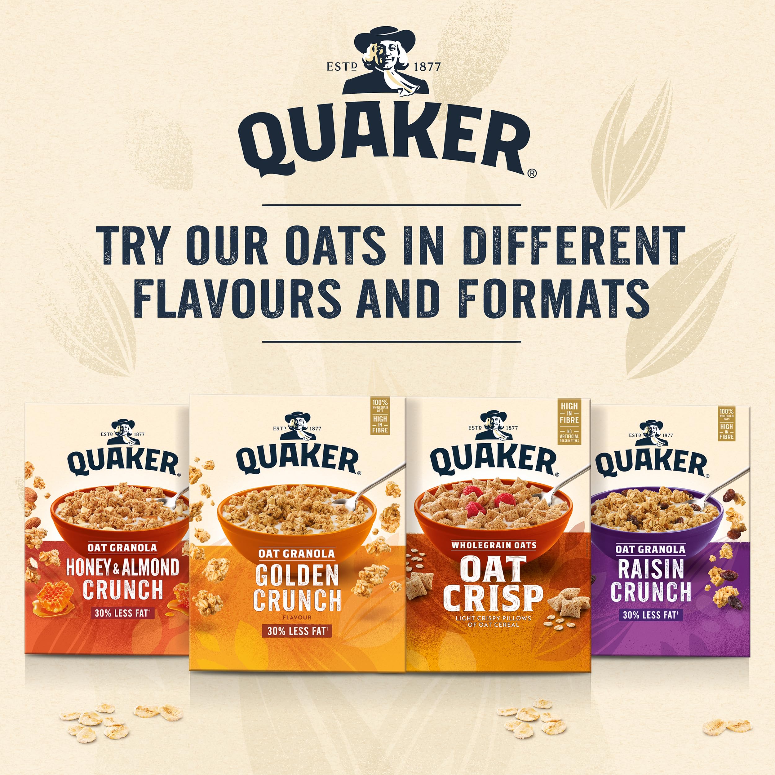 Quaker Golden Crunch Flavour Oat Granola, 500 g 6