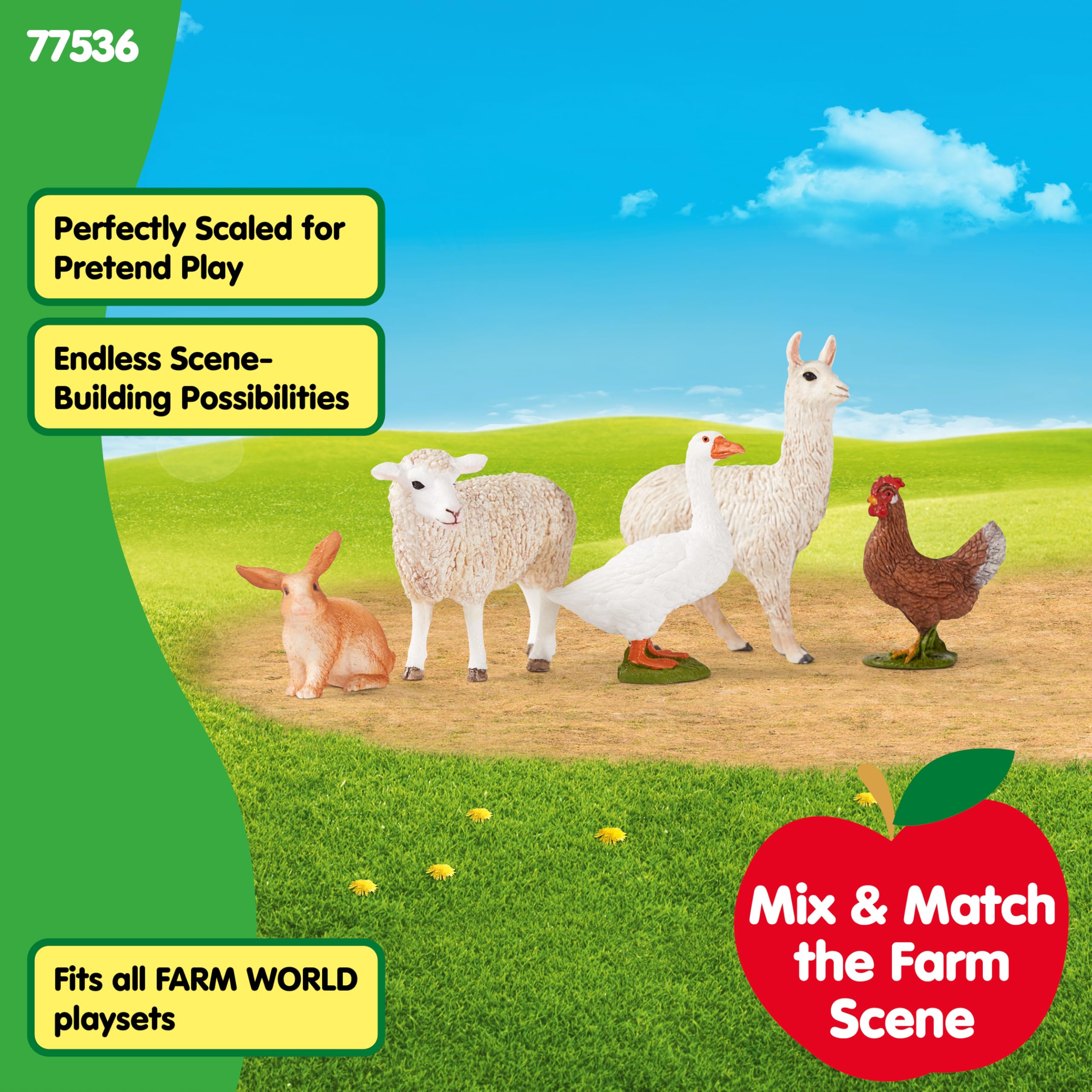SCHLEICH Farm World 5-Piece Farm Animal Playset - Realistic Animal Figures for Kids Ages 3+ 14