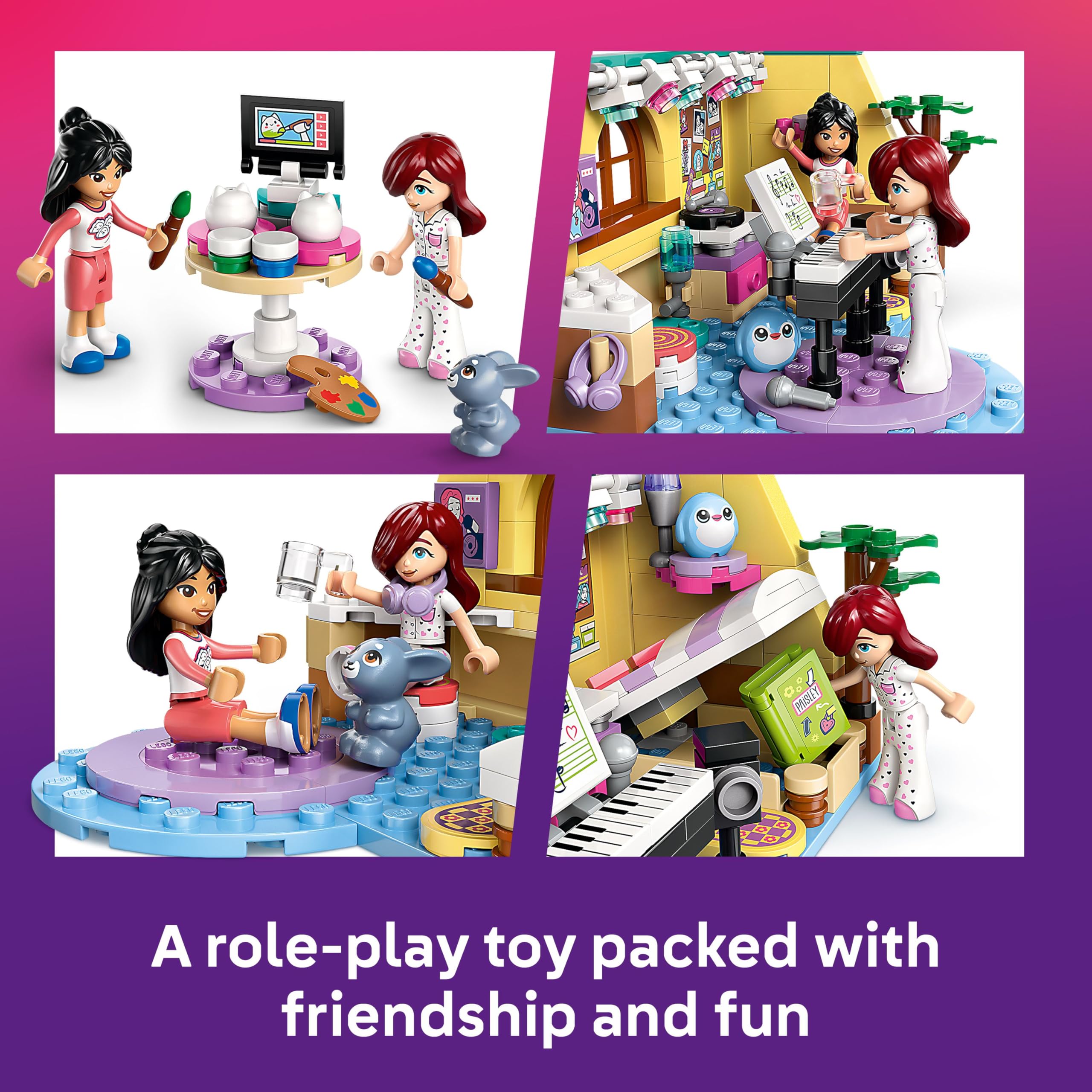 LEGO Friends Paisley’s Room Playset - Creative Building Toy for Kids 6+ 8