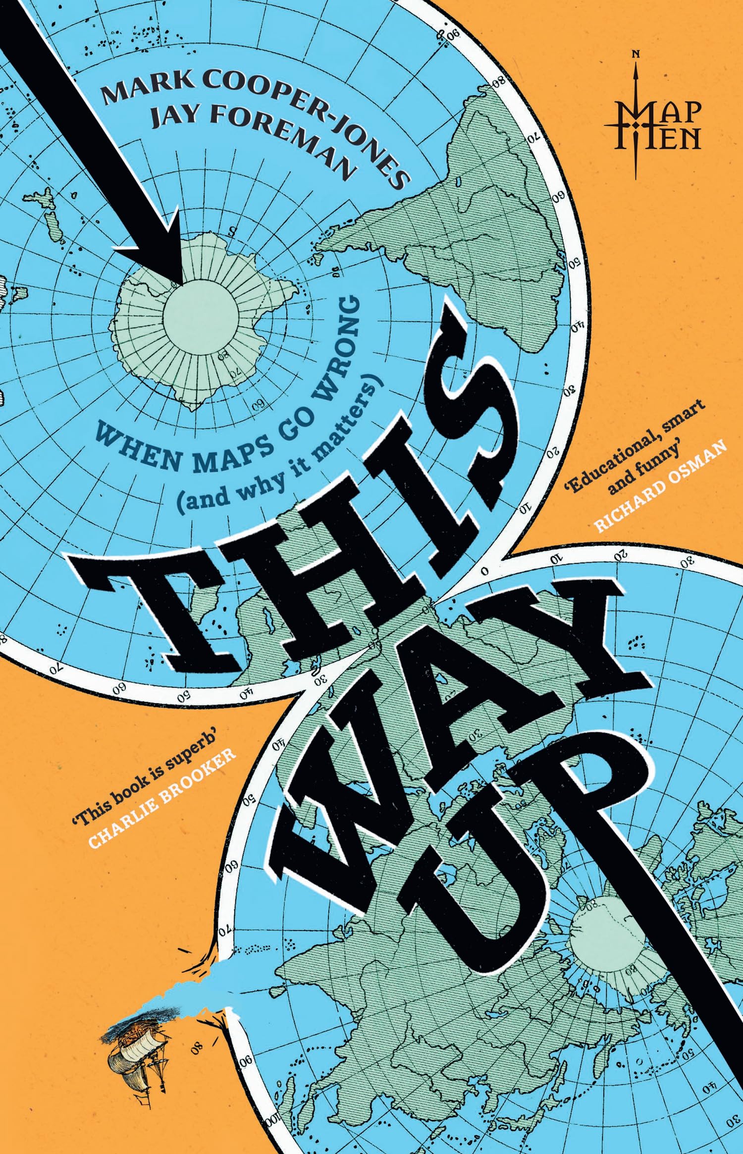 Map Men - This Way Up: The Best Wrong Maps | Hardcover Reference Book