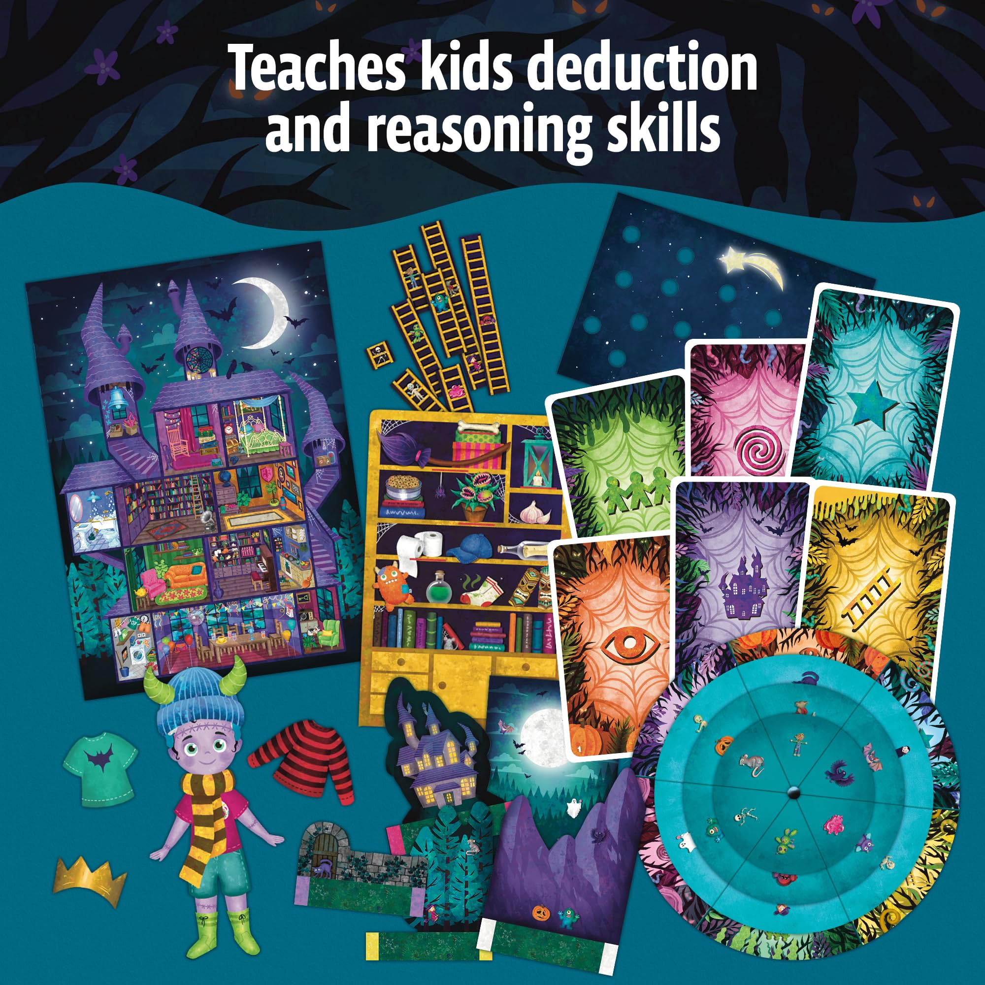 Thames & Kosmos EXIT Kids – Midnight Spooktacular Card Game 5