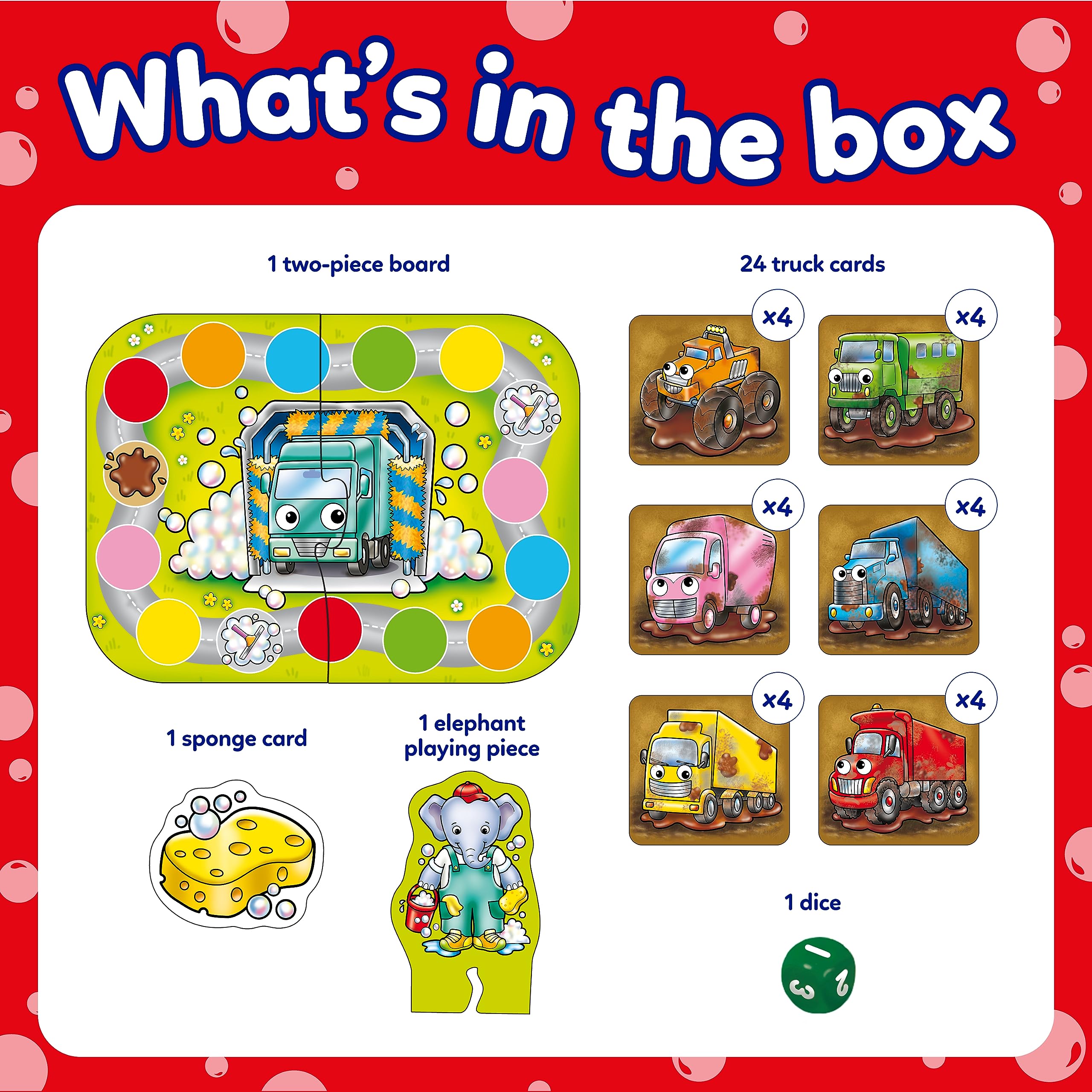Orchard Toys Mucky Trucks Game - Colour Matching for Ages 3-6 | 2-4 Players