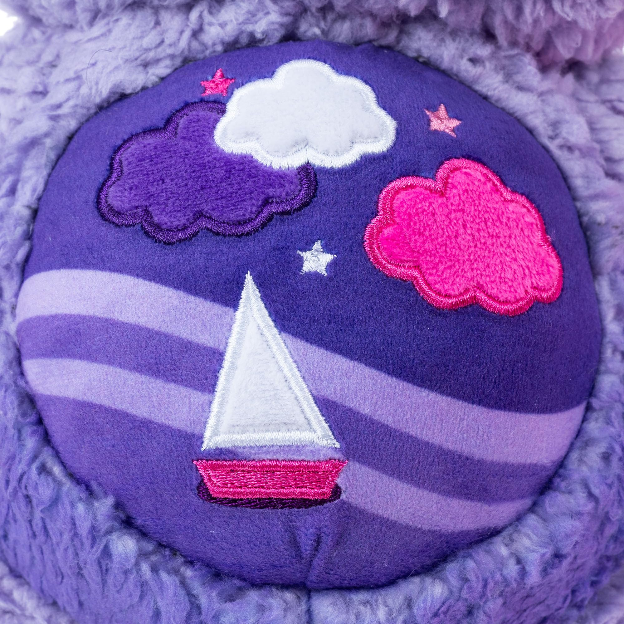 Care Bears Stormy Heart Bear 35cm Plush - Soft Eco-Friendly Toy with Belly Badge, Purple 6