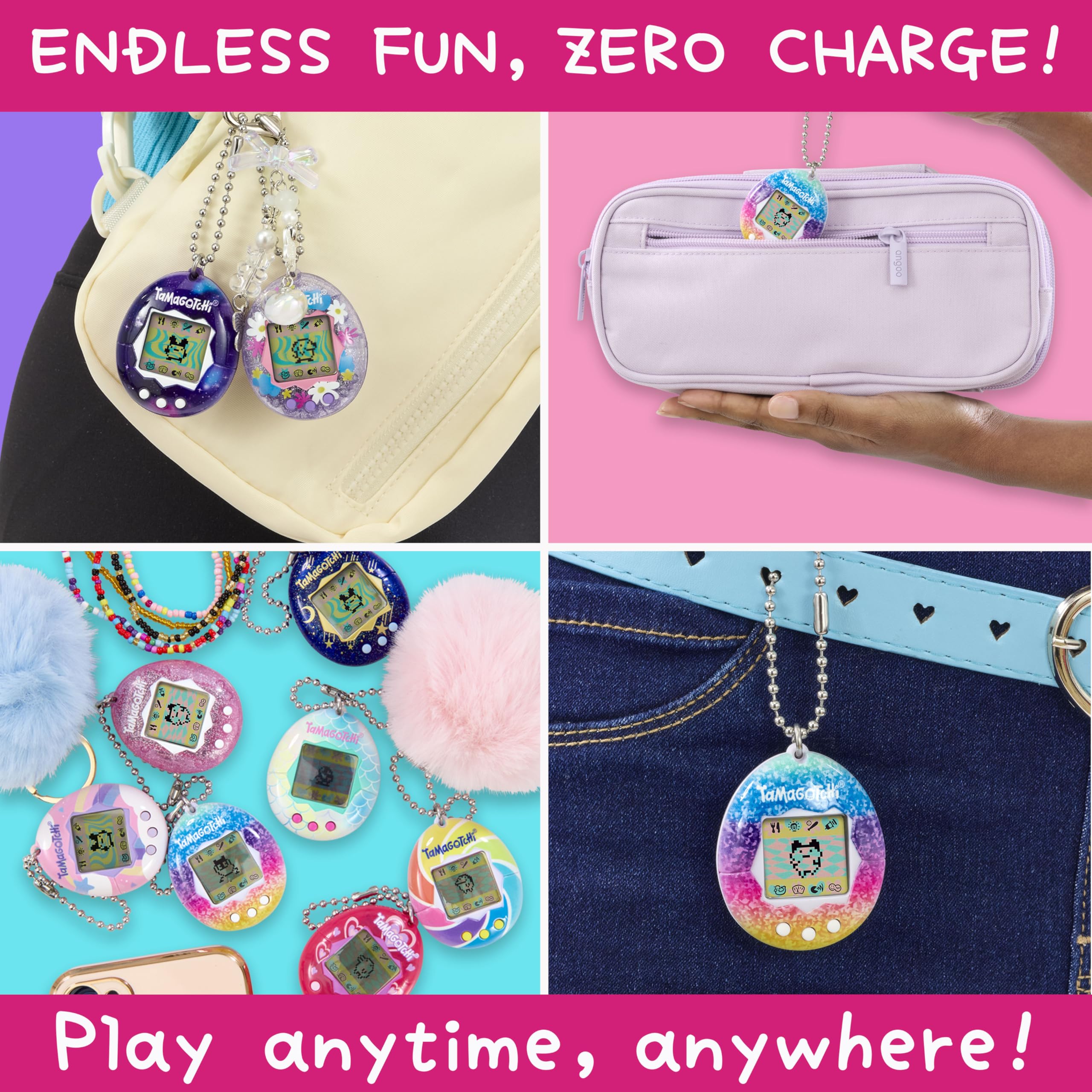 Bandai Tamagotchi Original Rainbow Shell - Electronic Virtual Pet Toy for Kids 8+ 13