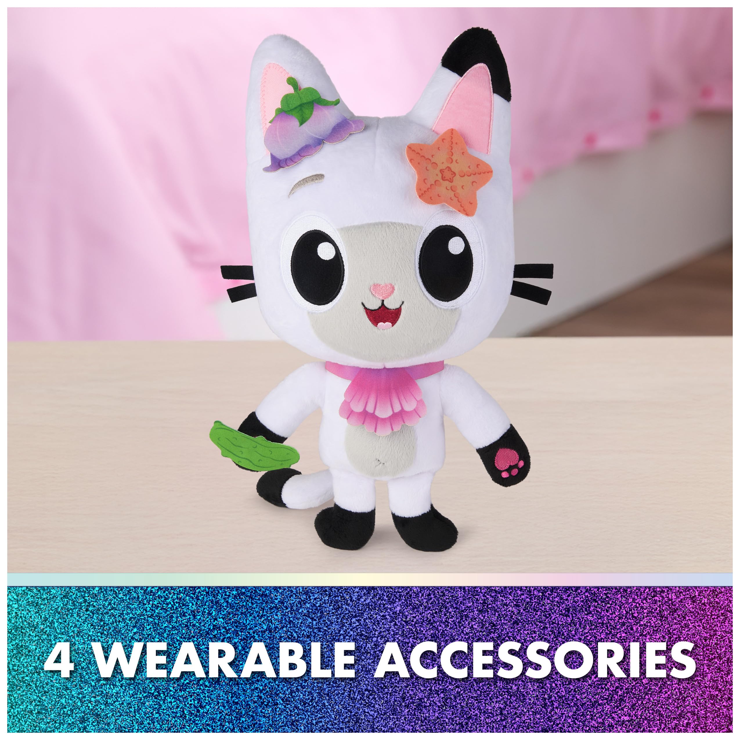 Interactive Pandy Paws Plush Toy - Meow-mazing Gabby's Dollhouse Movie Magic, 33cm Tall 6