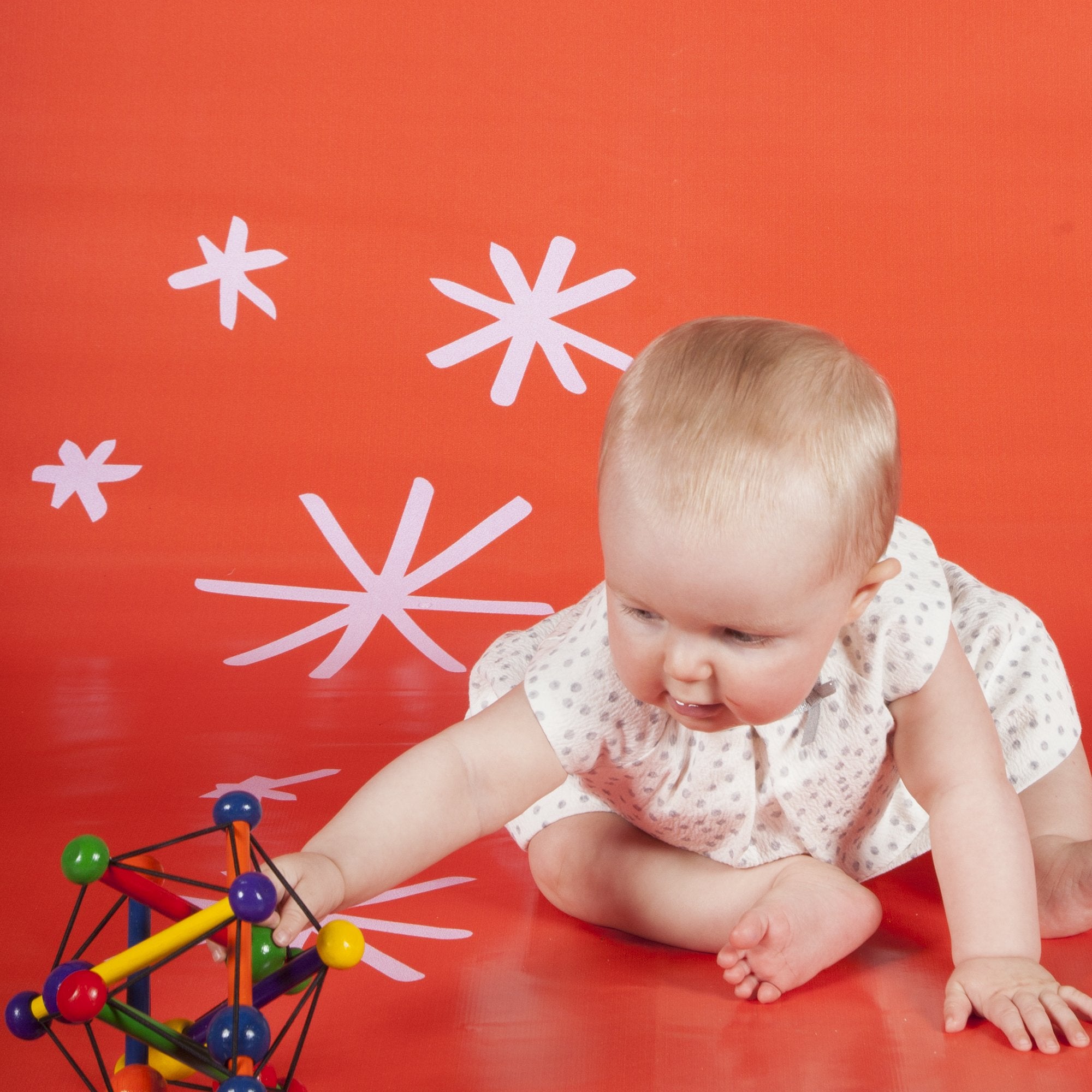 Manhattan Toy Skwish Classic Rattle and Teether Grasping Activity Toy | Wood | Multicolor | 0-4 Years 8