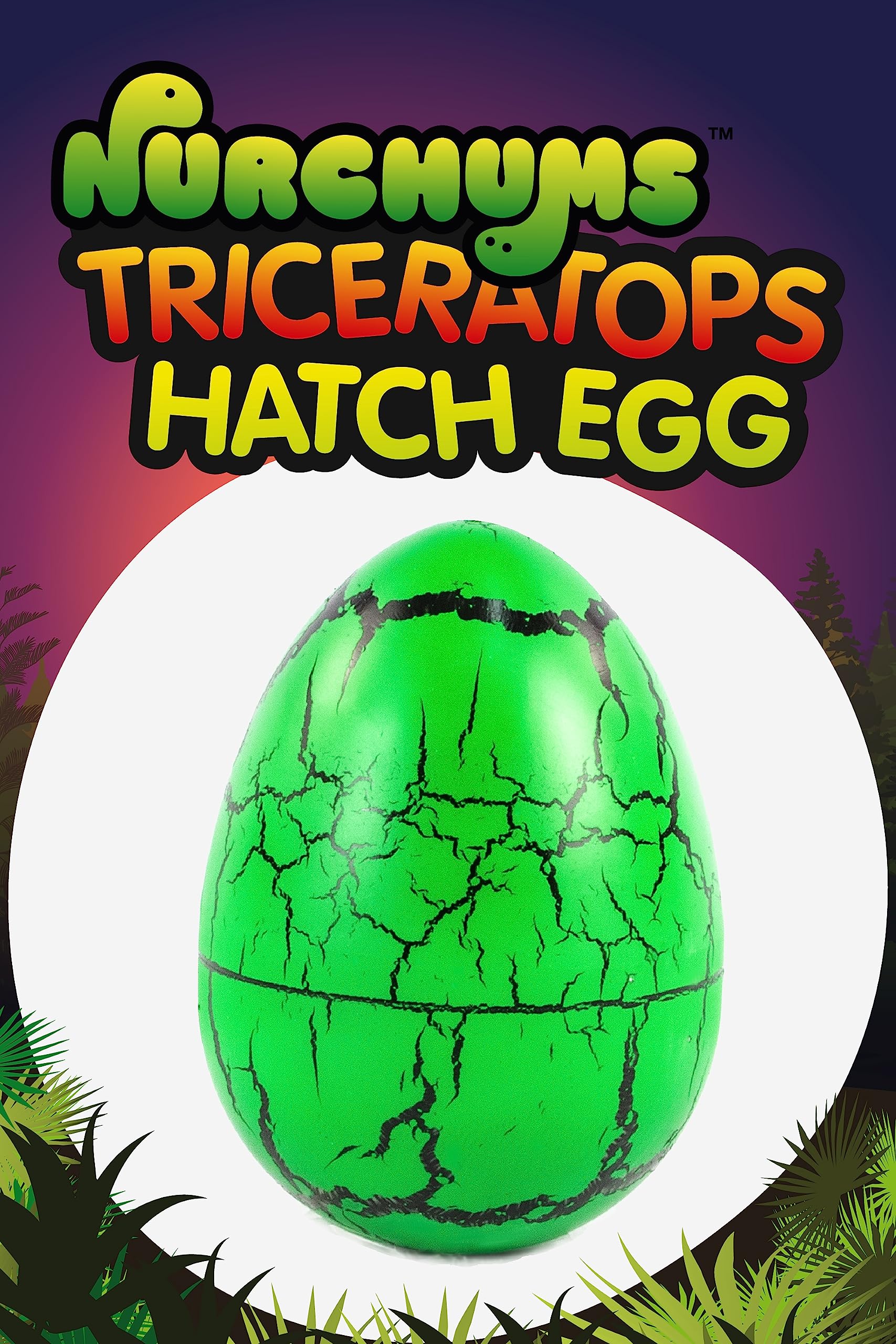 NURCHUMS Keycraft Hatching Triceratops Egg - Grow & Morph Dinosaur Toy for Kids 4