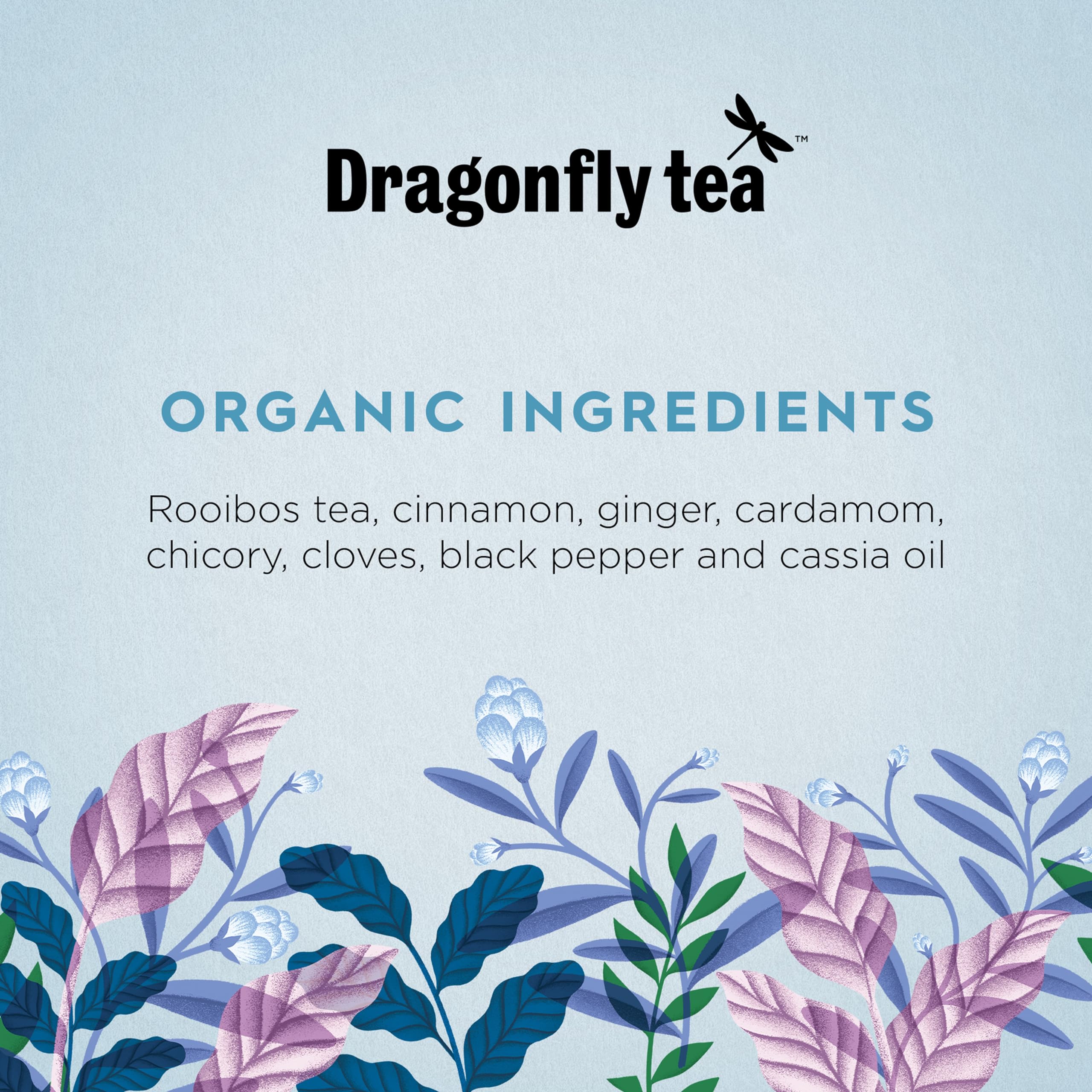 Dragonfly - Cape Malay Chai Organic Spiced Rooibos Tea, 20 Teabags (Pack of 4, 80 Total)