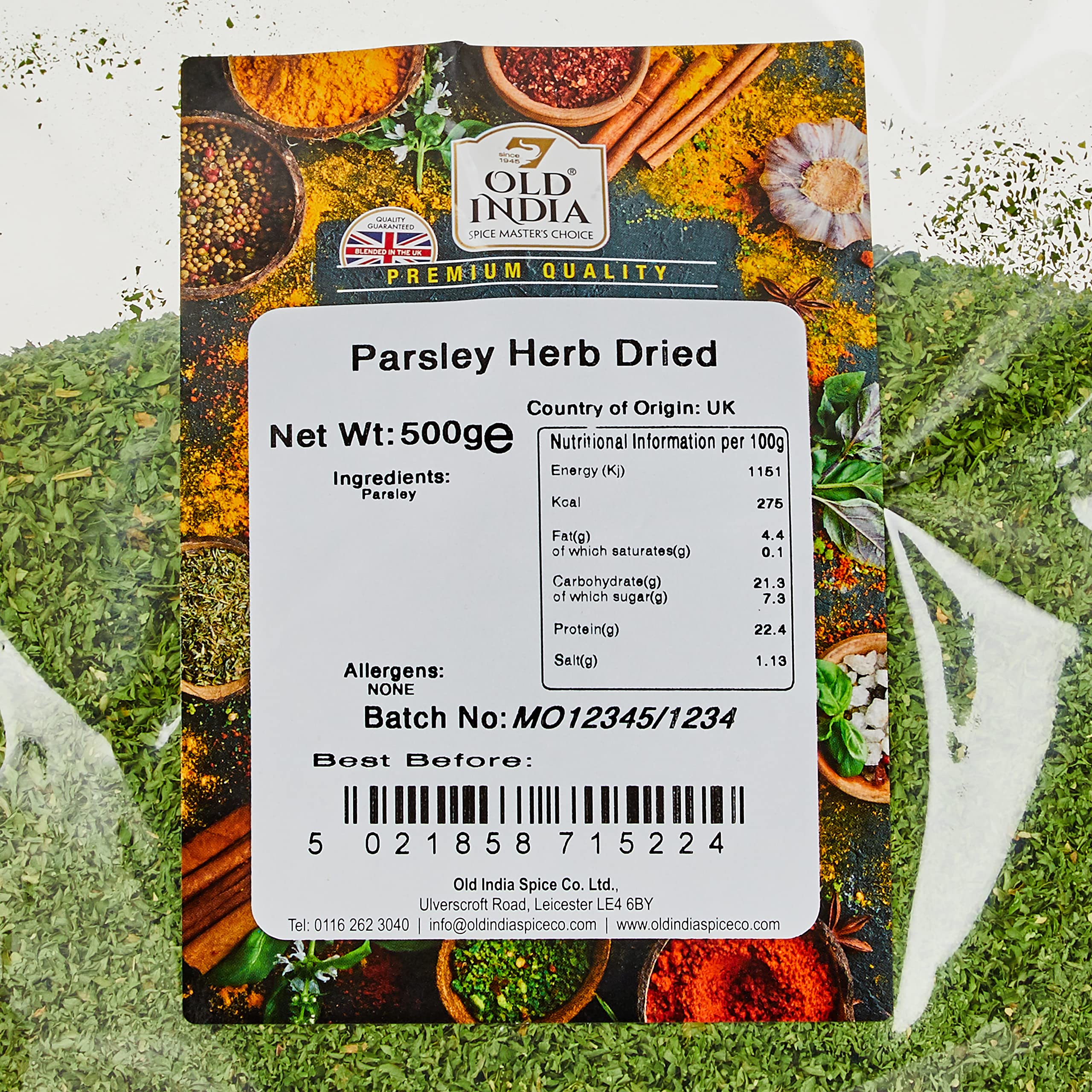 Old India Dried Parsley Herb - 100% Natural & Additive Free | 500g Pouch 2
