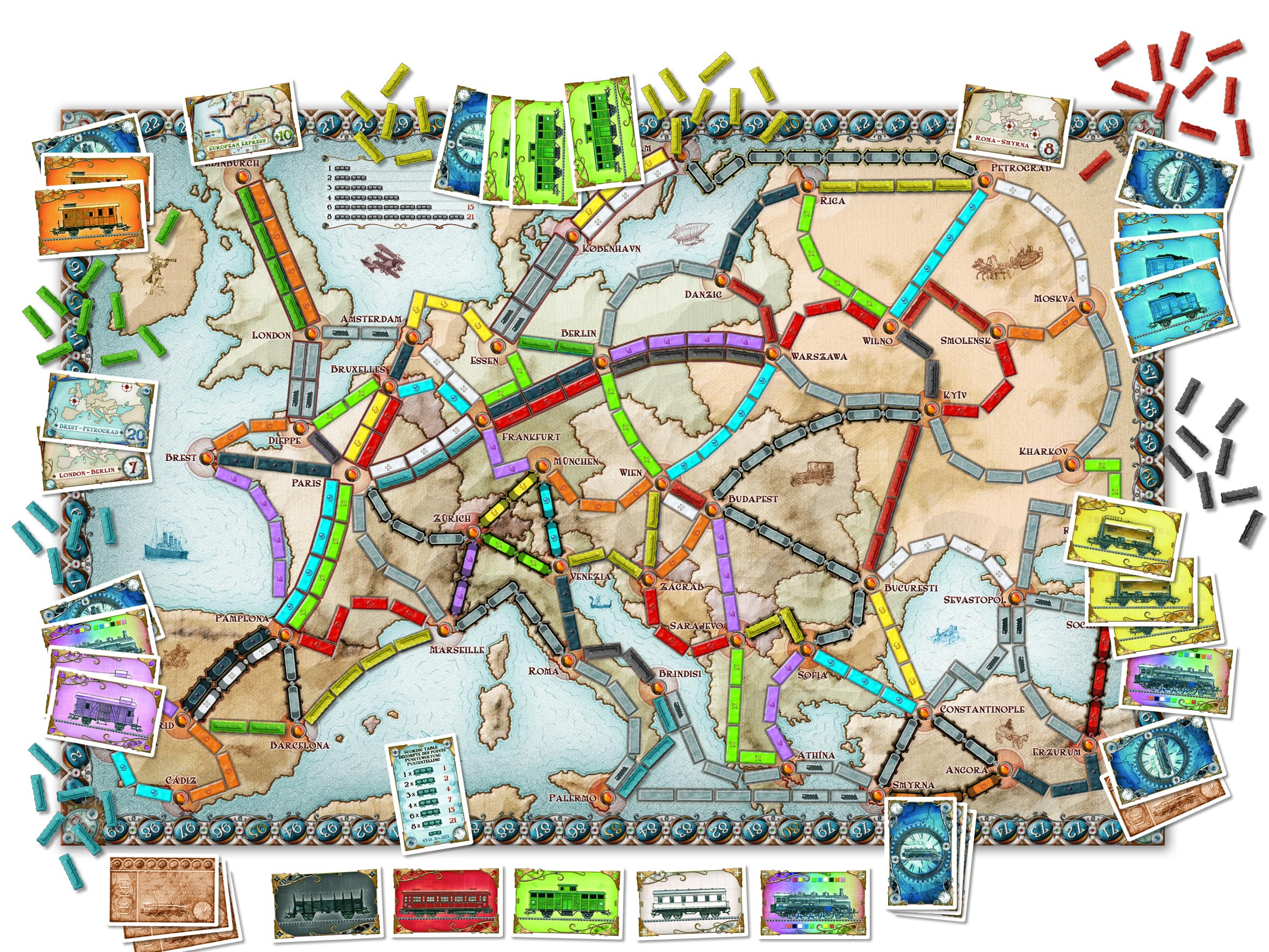 Days of Wonder Ticket to Ride Europa Brettspiel 5