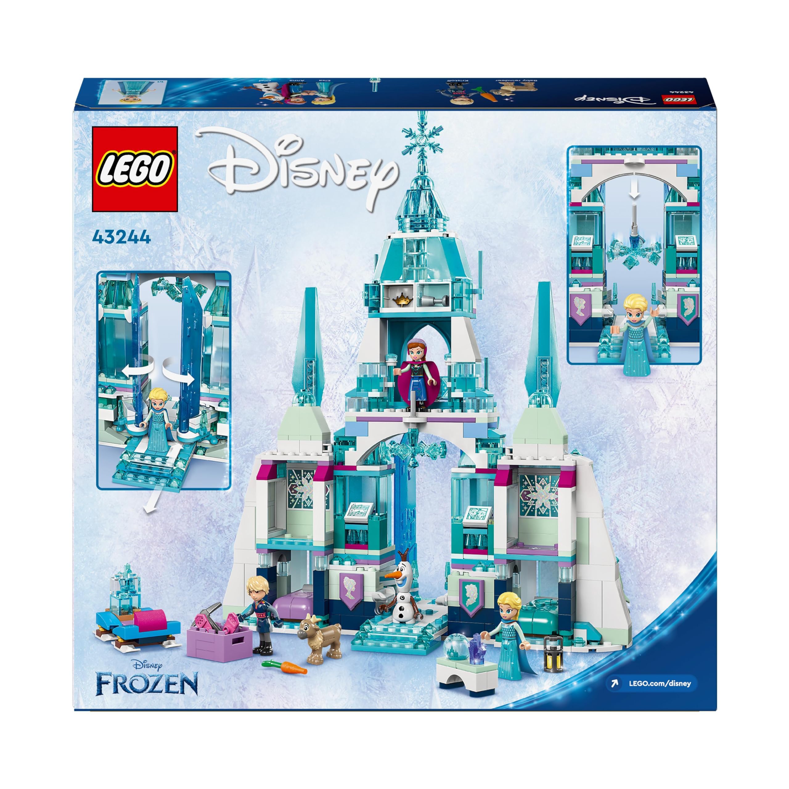 LEGO ǀ Disney Frozen Elsa’s Ice Palace Building Toy Set - 630-Piece Playset for Kids Ages 6+ 7