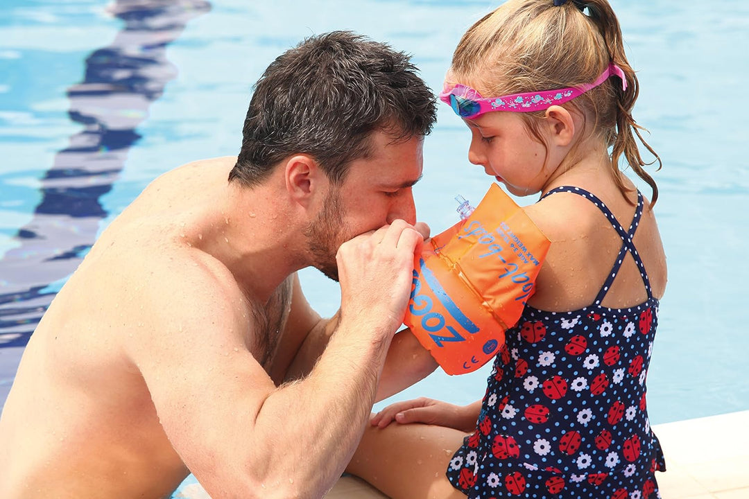 Zoggs Swimming Aid Float Arm Bands - Buoyancy Aid for Kids Ages 0-12