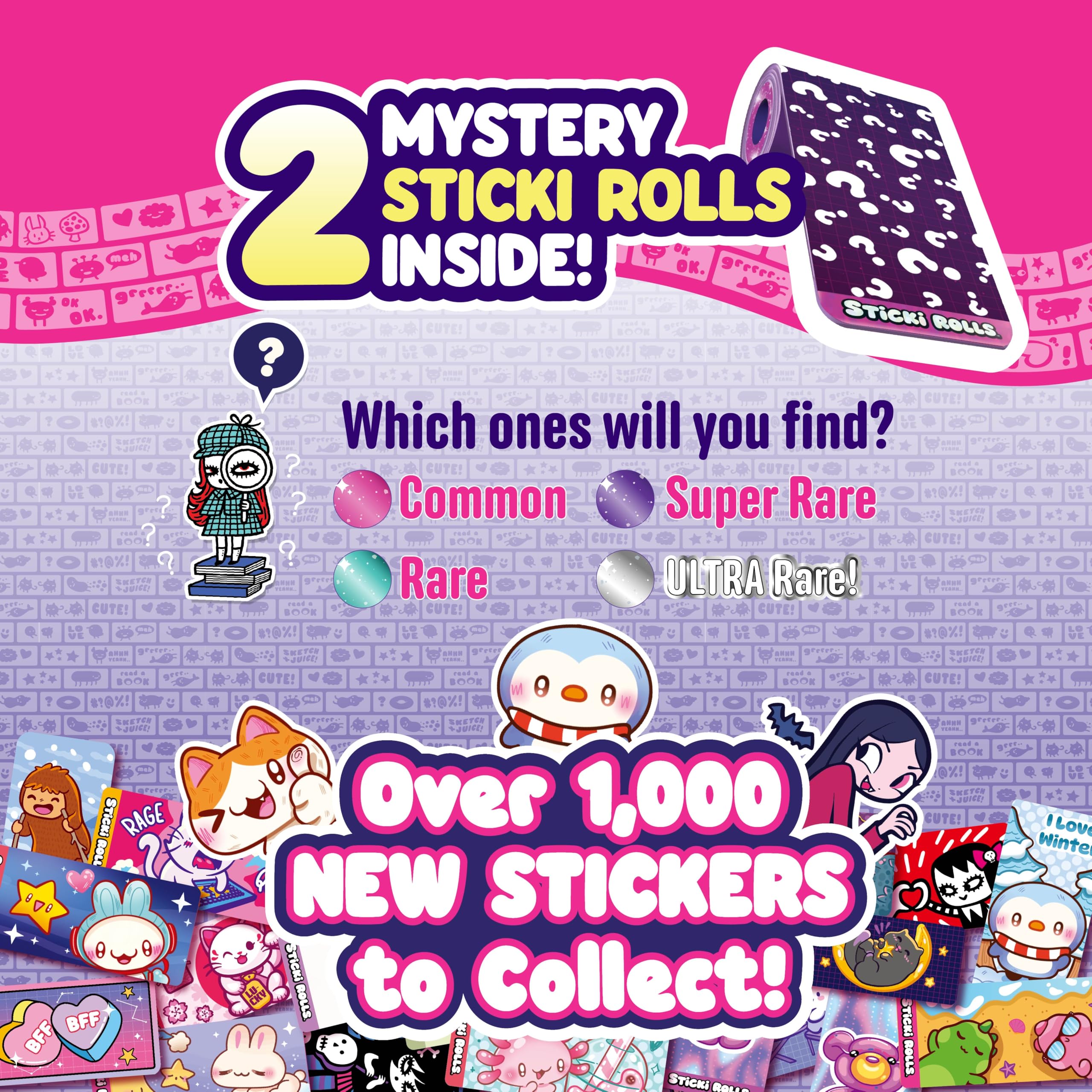 Sky Castle Sticki Rolls Sticki Bands Series 2 - Multicolor Holographic Sticker Bracelet Pack 9