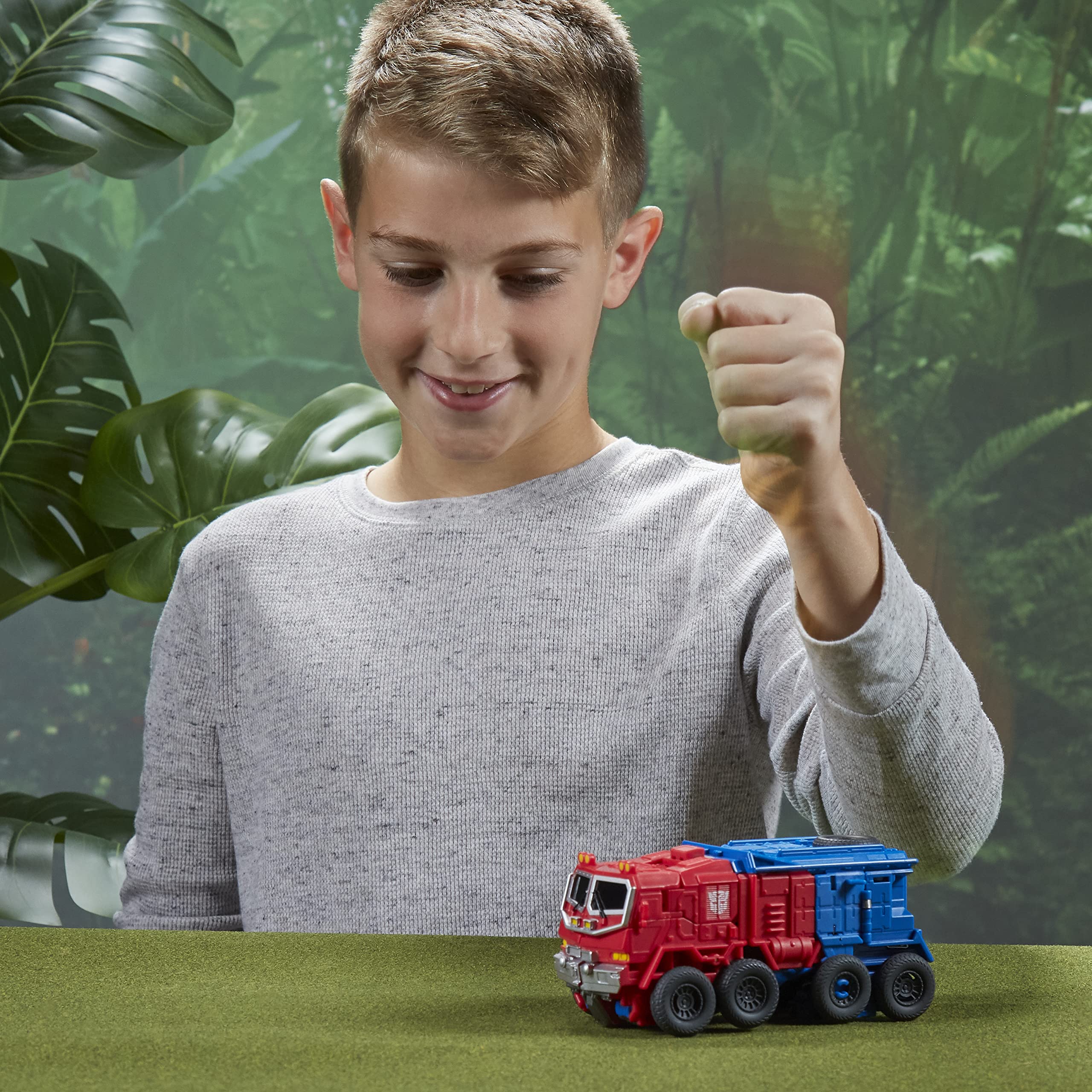 Transformers Rise of the Beasts Smash Changers Optimus Prime Action Figure - 3-Step Smash Conversion, 22.5 cm, Ages 6+ 5