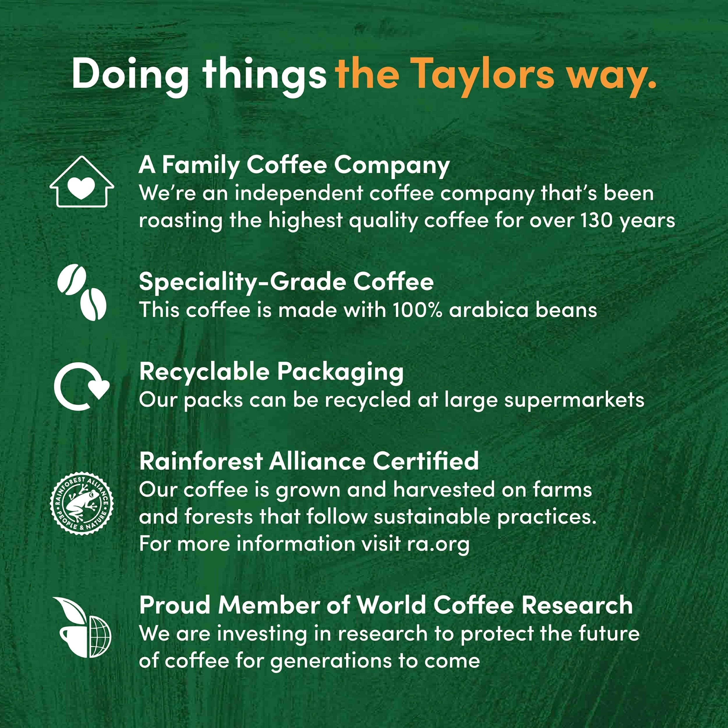 Taylors of Harrogate Espresso Beans, 1kg - Whole Roasted Arabica Coffee 8