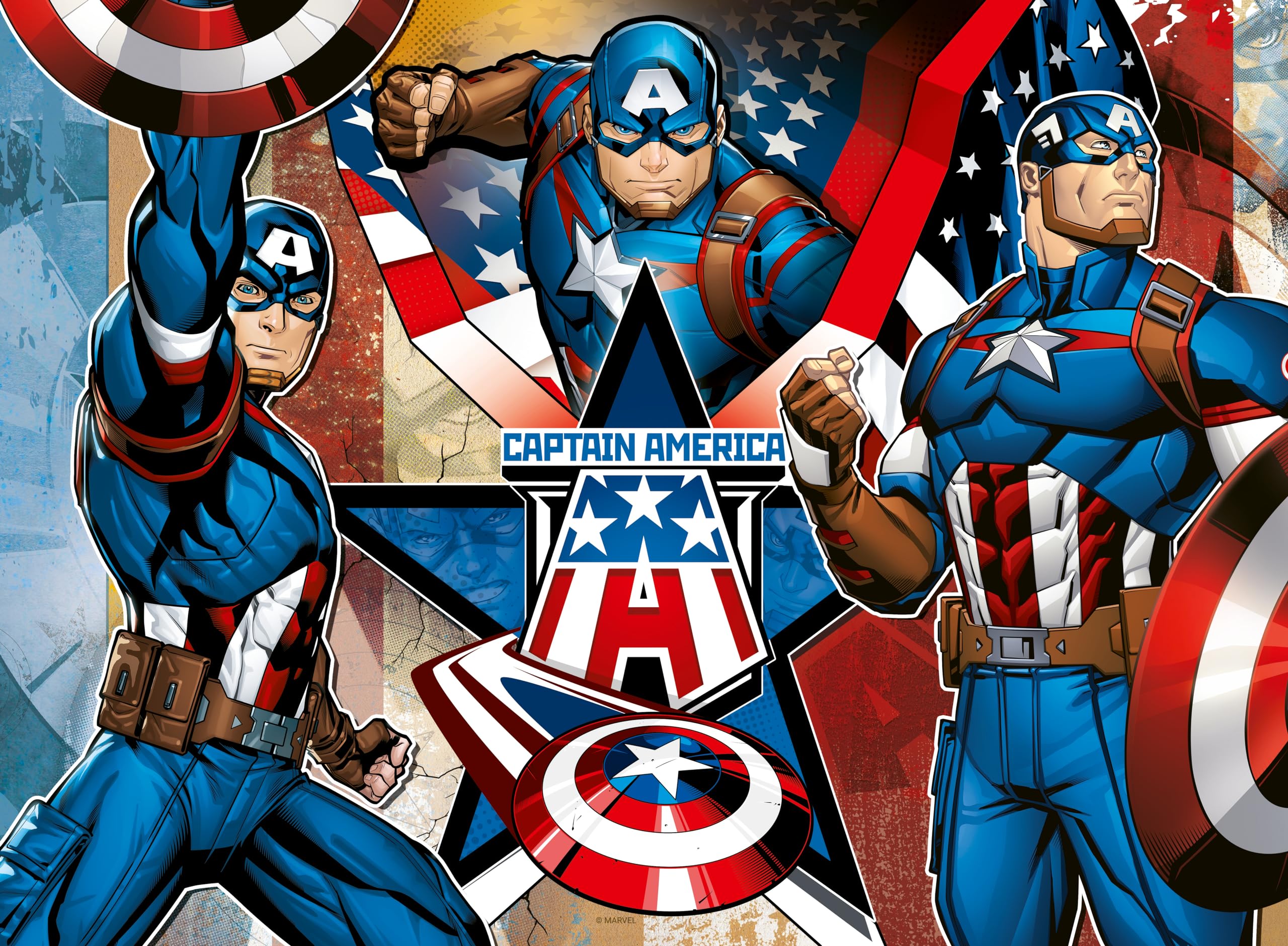 Ravensburger Marvel Captain America 100-Piece Jigsaw Puzzle for Kids - Ages 6+ 8