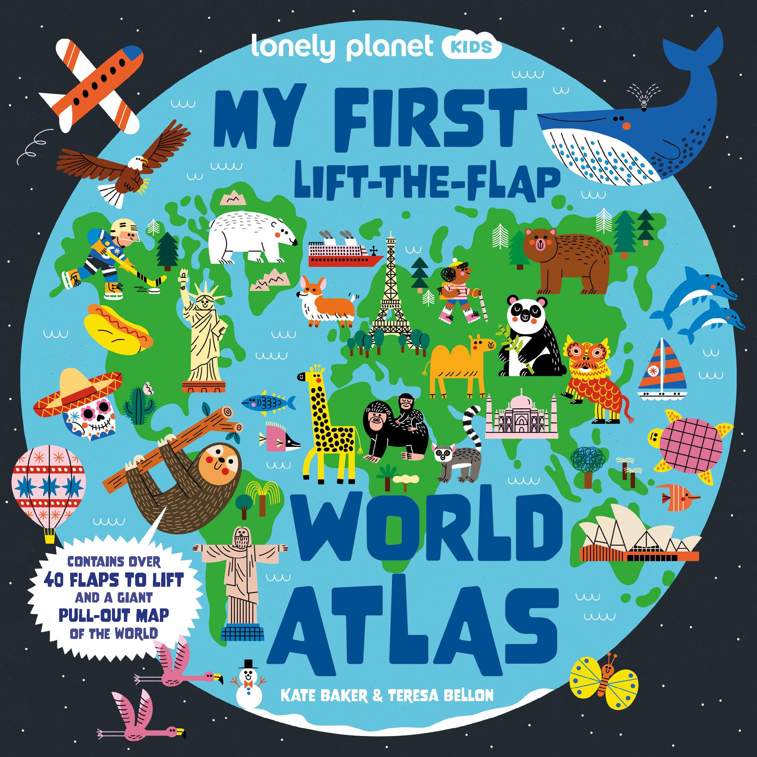 Lonely Planet Kids My First Lift-the-Flap World Atlas | Board Book for Ages 3-5