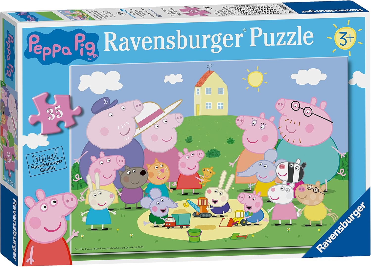 Ravensburger Peppa Pig Fun in the Sun 35-Piece Jigsaw Puzzle for Kids 3 Years and Up