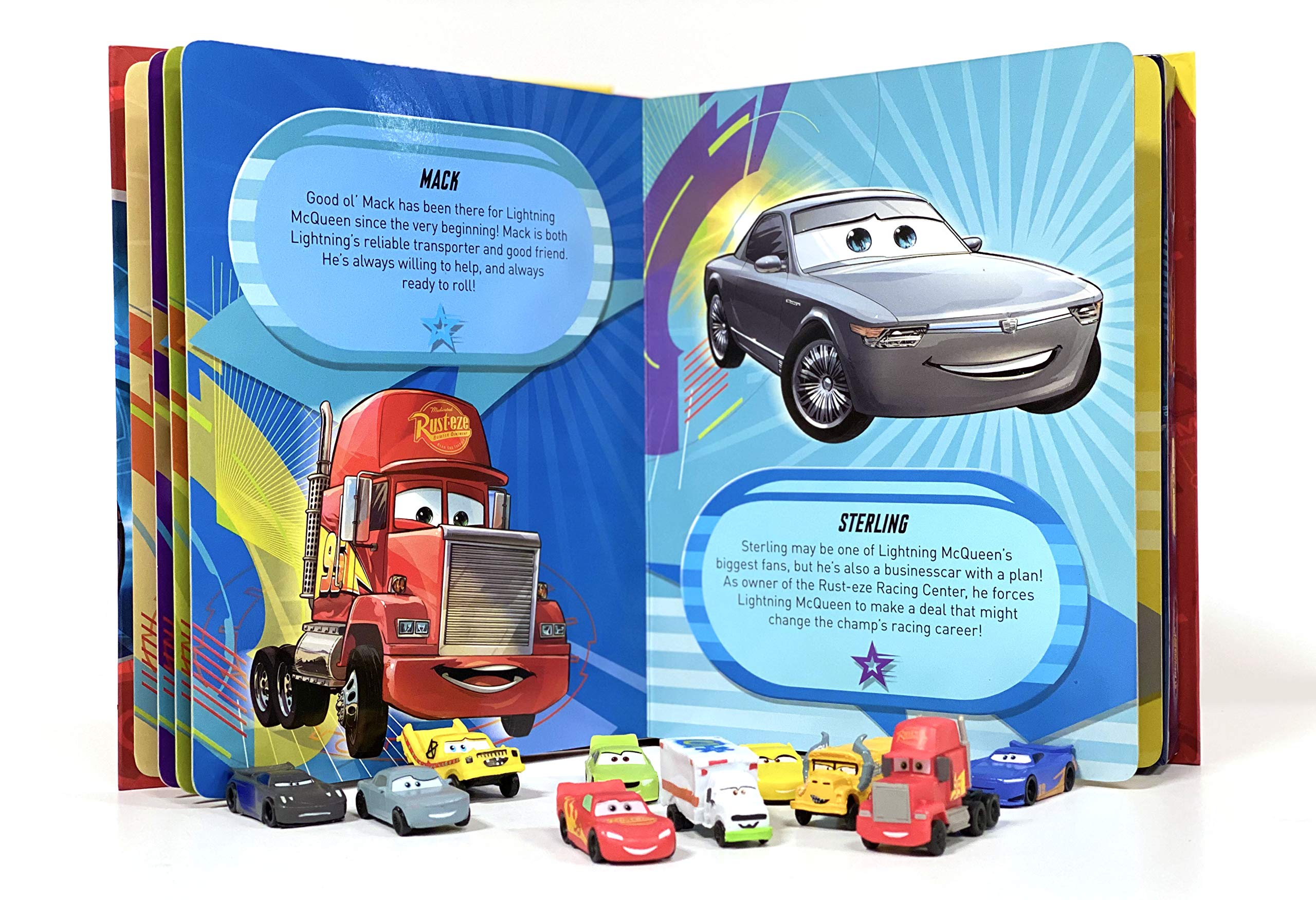 Phidal Disney / Pixar Cars 3 My Busy Book - Storybook, 10 Figurines, Playmat | Kids Edition 3